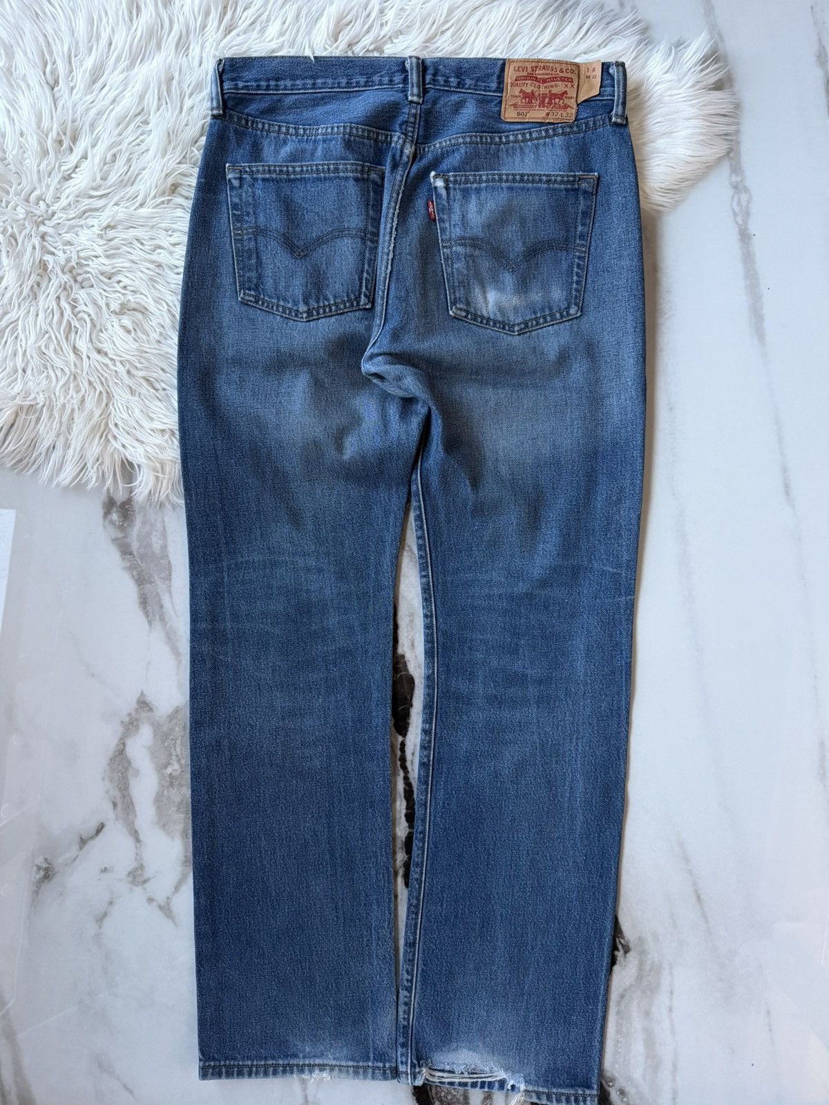 Levi's Levi's 501 Vintage Distressed Denim W32 L32 Y2K Avantgarde Size US 32 / EU 48 - 8 Thumbnail