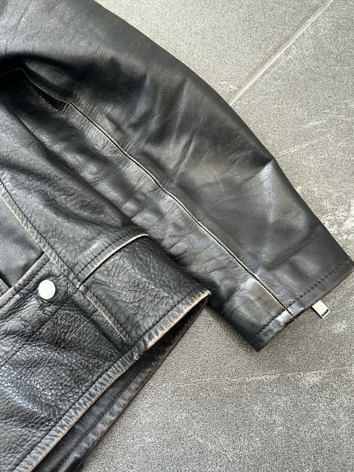 Saint Laurent Paris Saint Laurent Ramones leather jacket with big logo on back Size US L / EU 52-54 / 3 - 11 Thumbnail