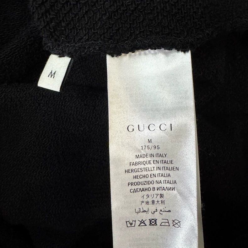 Gucci Gucci Black old rivet embroidered sweatshirt Size US M / EU 48-50 / 2 - 4 Thumbnail