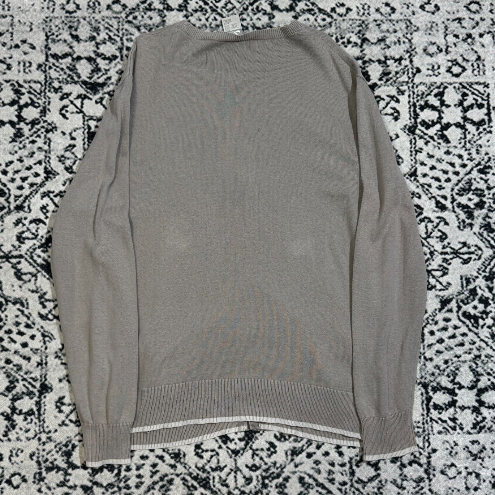 Nike × Vintage Vintage Nike Unisex Gray Cotton Sweater Cardigan Size L Size US L / EU 52-54 / 3 - 12 Thumbnail