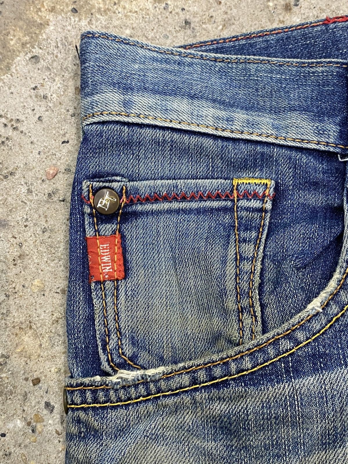 Edwin × If Six Was Nine × Japanese Brand vintage buckle back leather edwin western vintage style Size US 34 / EU 50 - 5 Thumbnail