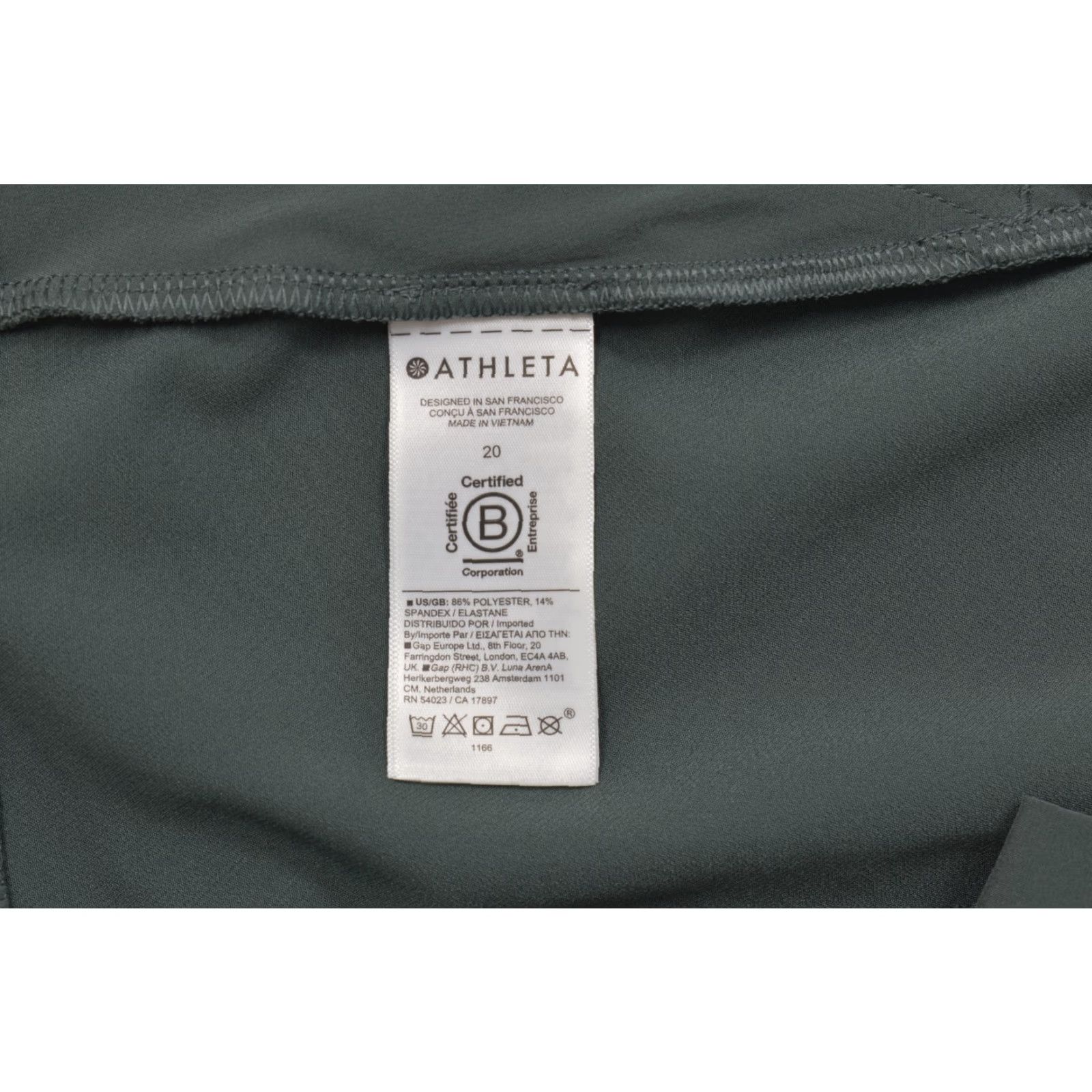 Athleta Athleta Women's 20 Green Brooklyn Ankle Pants Lightweight Stretch Tapered P Womens Pants Size 42" / US 20 - 7 Thumbnail