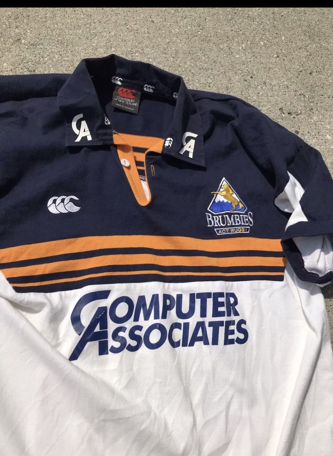 Canterbury of New Zealand Vintage Brumbies Act Rugby Shirt Jersey Canterbury Size Xl Size US XL / EU 56 / 4 - 2 Thumbnail