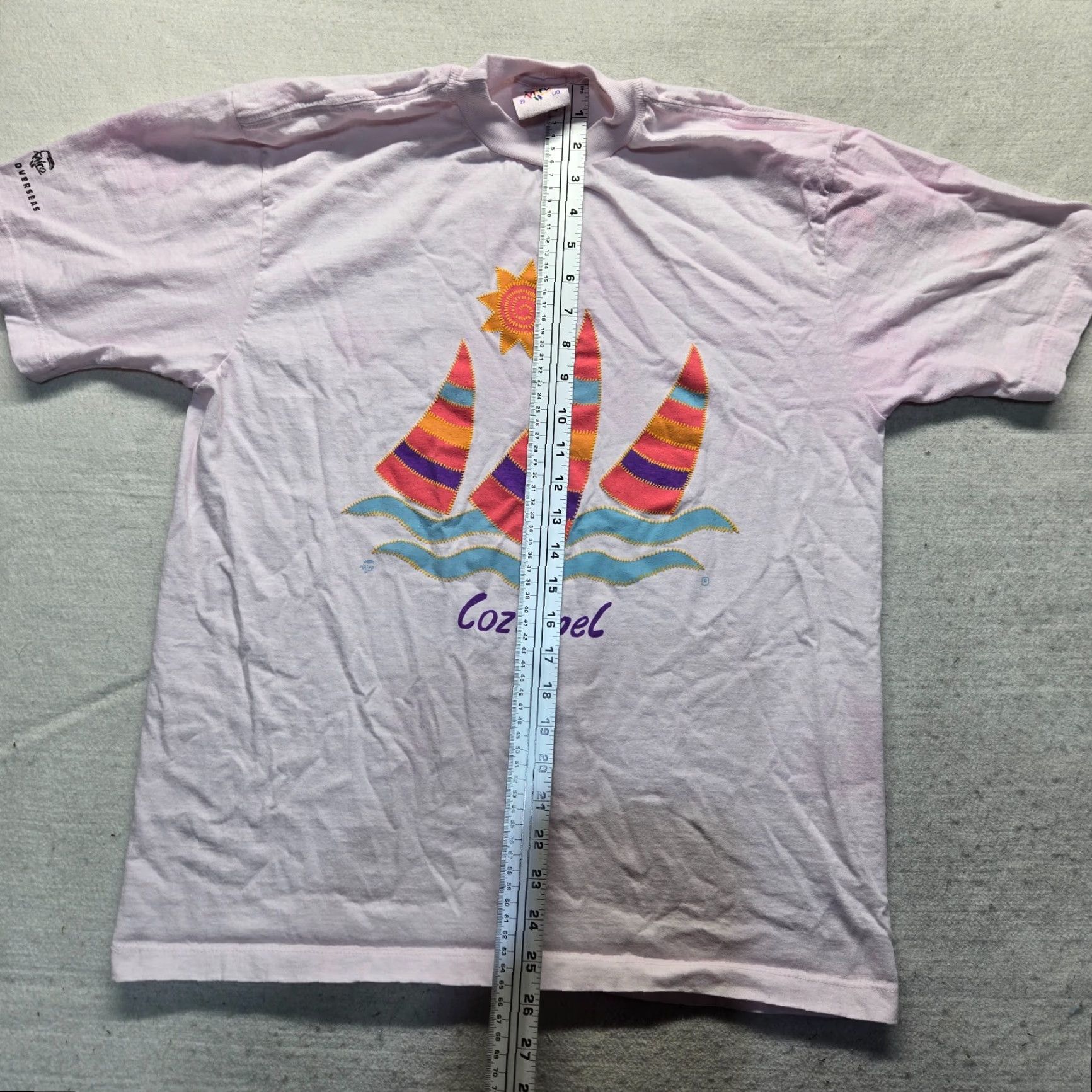 Vintage VINTAGE Cozumel Beach T-Shirt Adult Large Pink Mens Size US L / EU 52-54 / 3 - 5 Thumbnail