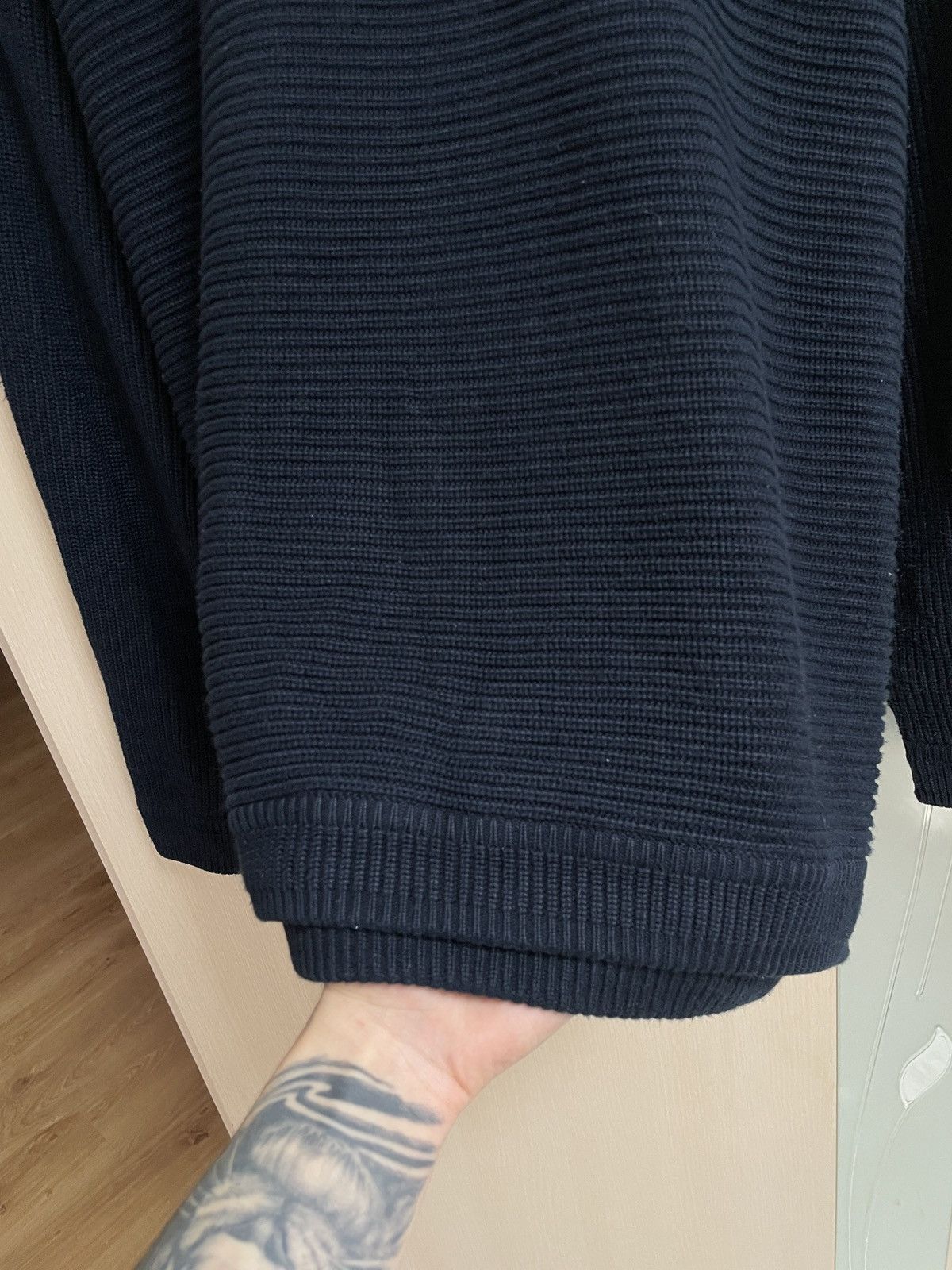 Carlo Colucci Vintage 90s Carlo Colucci Navy Blue Cotton Sweater Size XL Size US XL / EU 56 / 4 - 7 Thumbnail