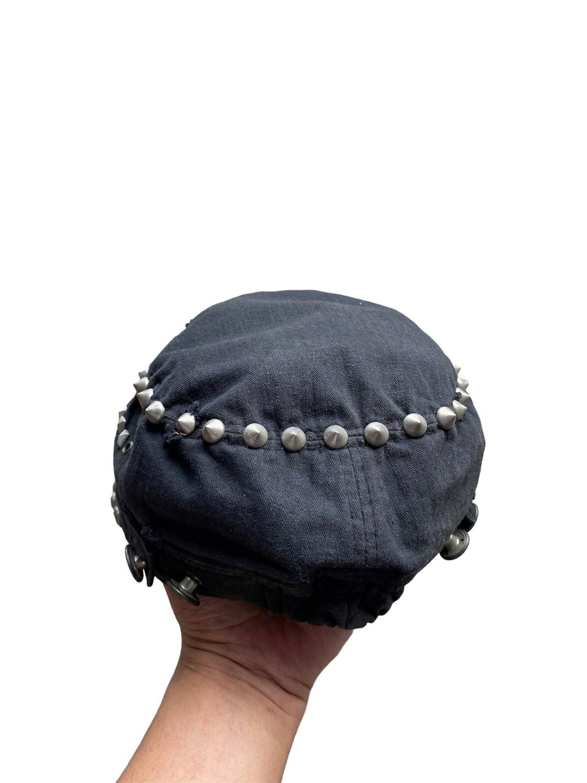 If Six Was Nine Y2K Gothic Studded Punk Hat Size ONE SIZE - 4 Thumbnail