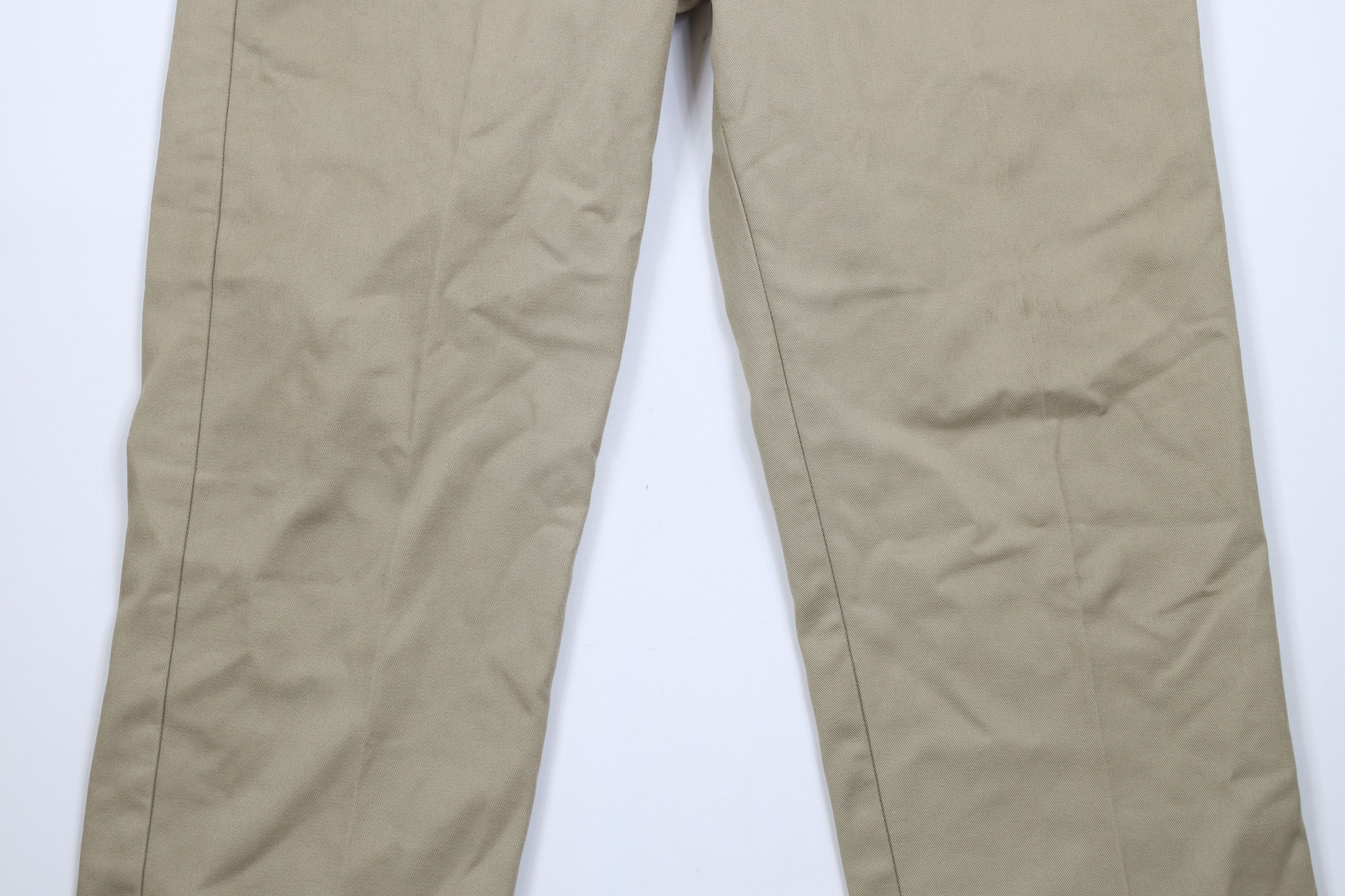 Dickies × Vintage Vintage 90s Dickies Flannel Lined Wide Leg Work Pants Beige Size US 36 / EU 52 - 4 Thumbnail