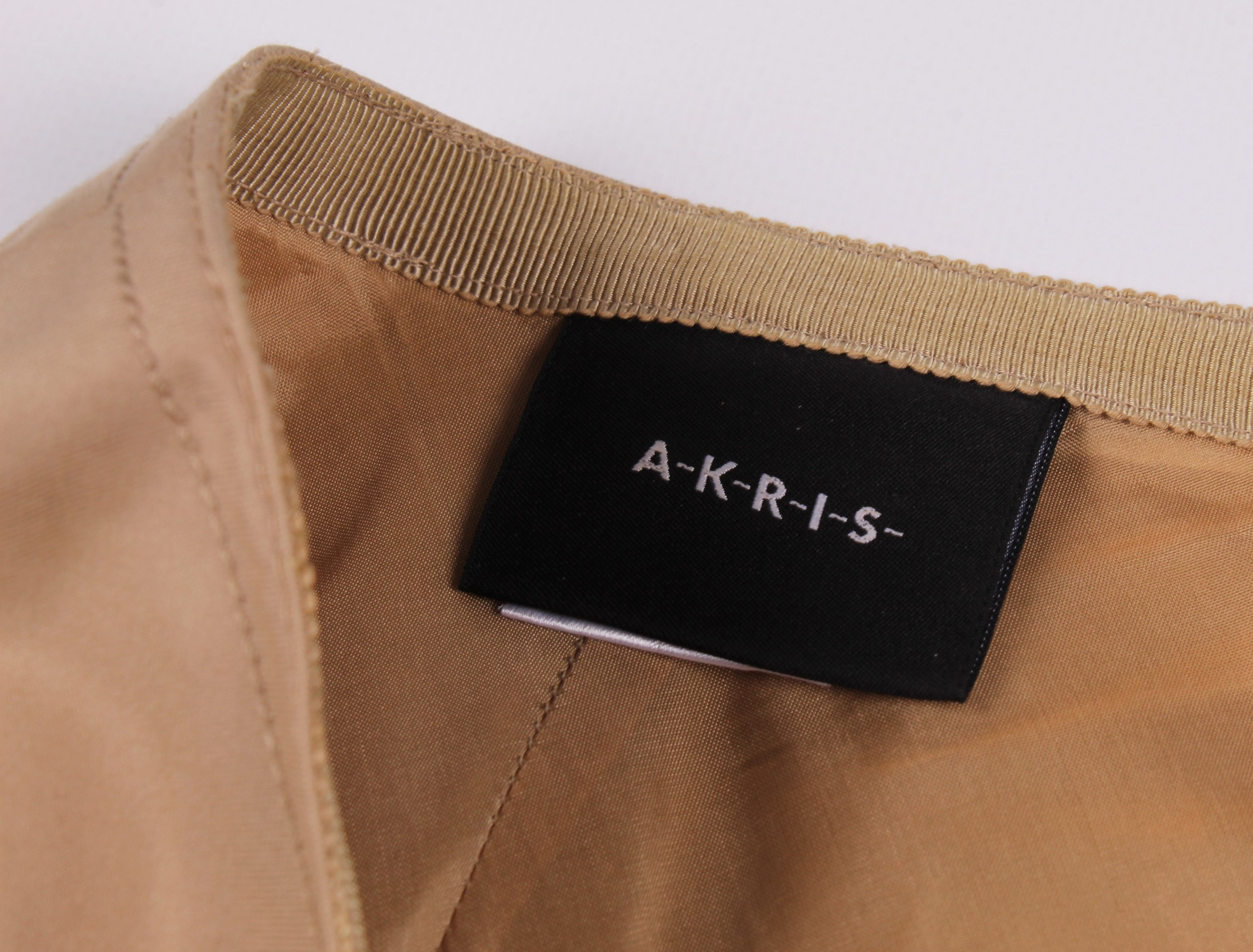 Akris Akris A-Line Application Beige Midi Skirt Size 30" / US 8 / IT 44 - 5 Thumbnail