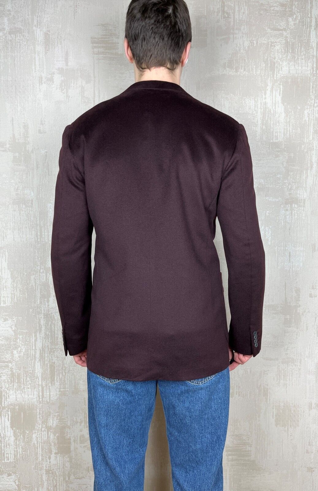 Gianfranco Ferre Gianfranco FERRE 100% Cashmere Blazer Sport Coat Burgundy Size 42R - 19 Thumbnail