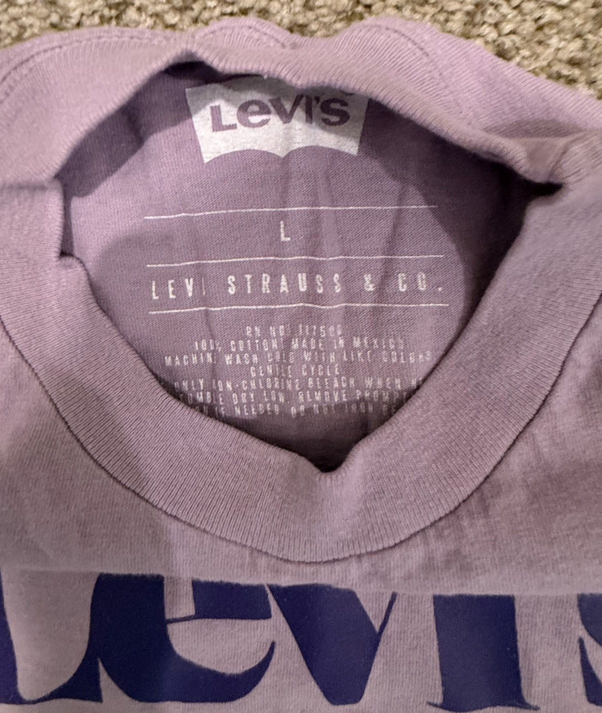 Levi's Levi’s Lavender Logo Tee Size US L / EU 52-54 / 3 - 2 Thumbnail