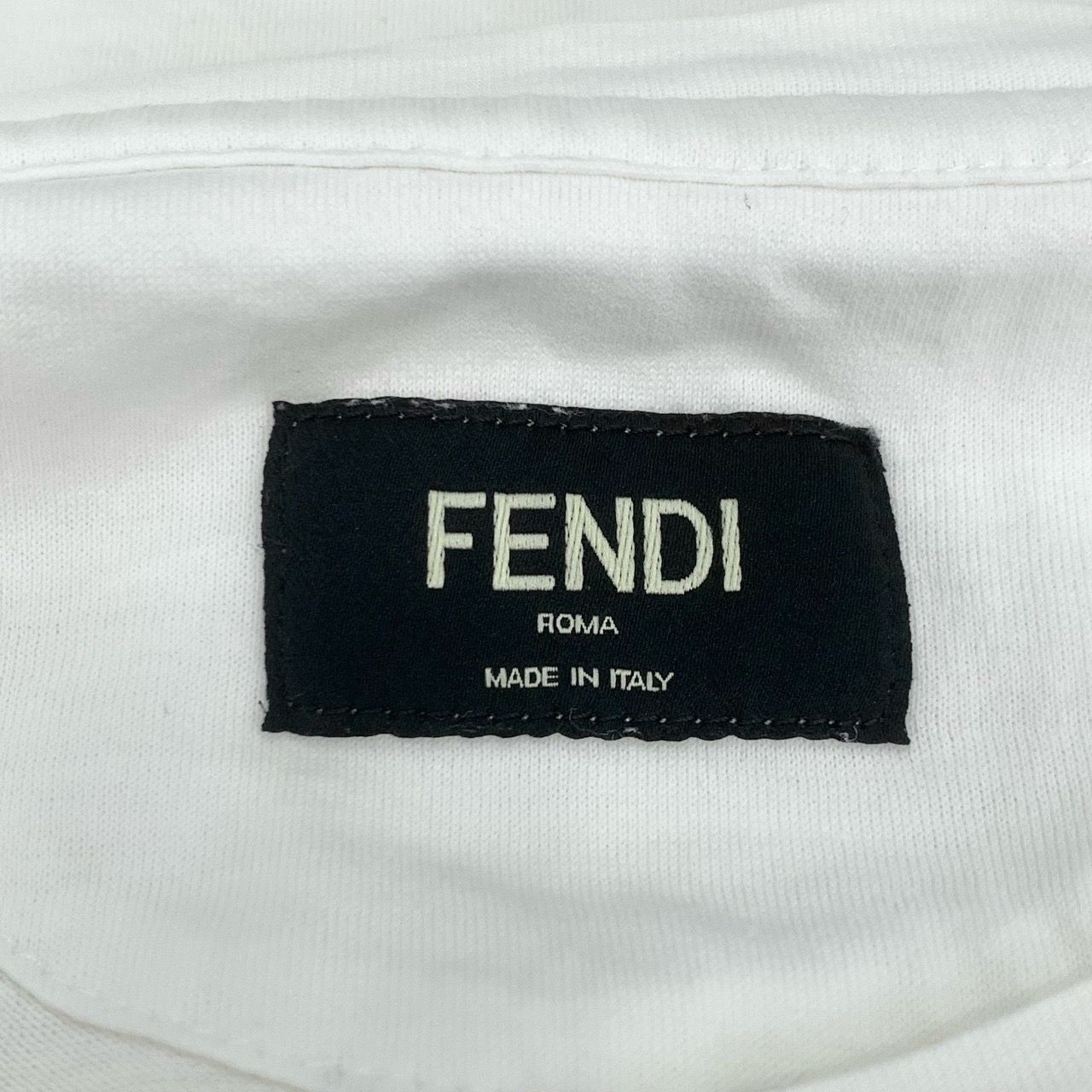 Fendi Fendi Logo Monster White Crew Neck Short Sleeve T-Shirt (Siz Size US XS / EU 42 / 0 - 2 Thumbnail