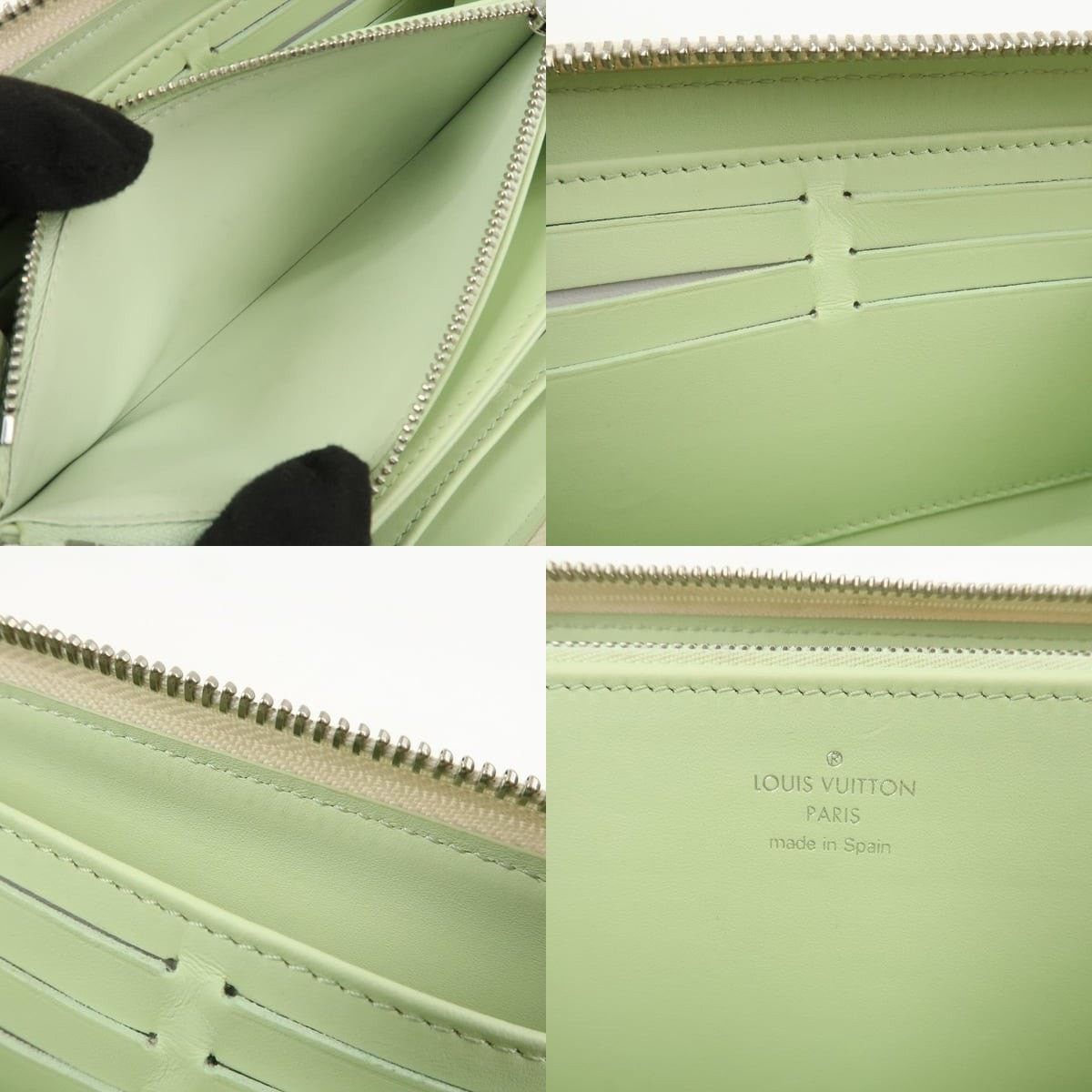 Louis Vuitton Louis Vuitton Mahina Reverse Round Zippy Wallet Calfskin Size ONE SIZE - 7 Thumbnail