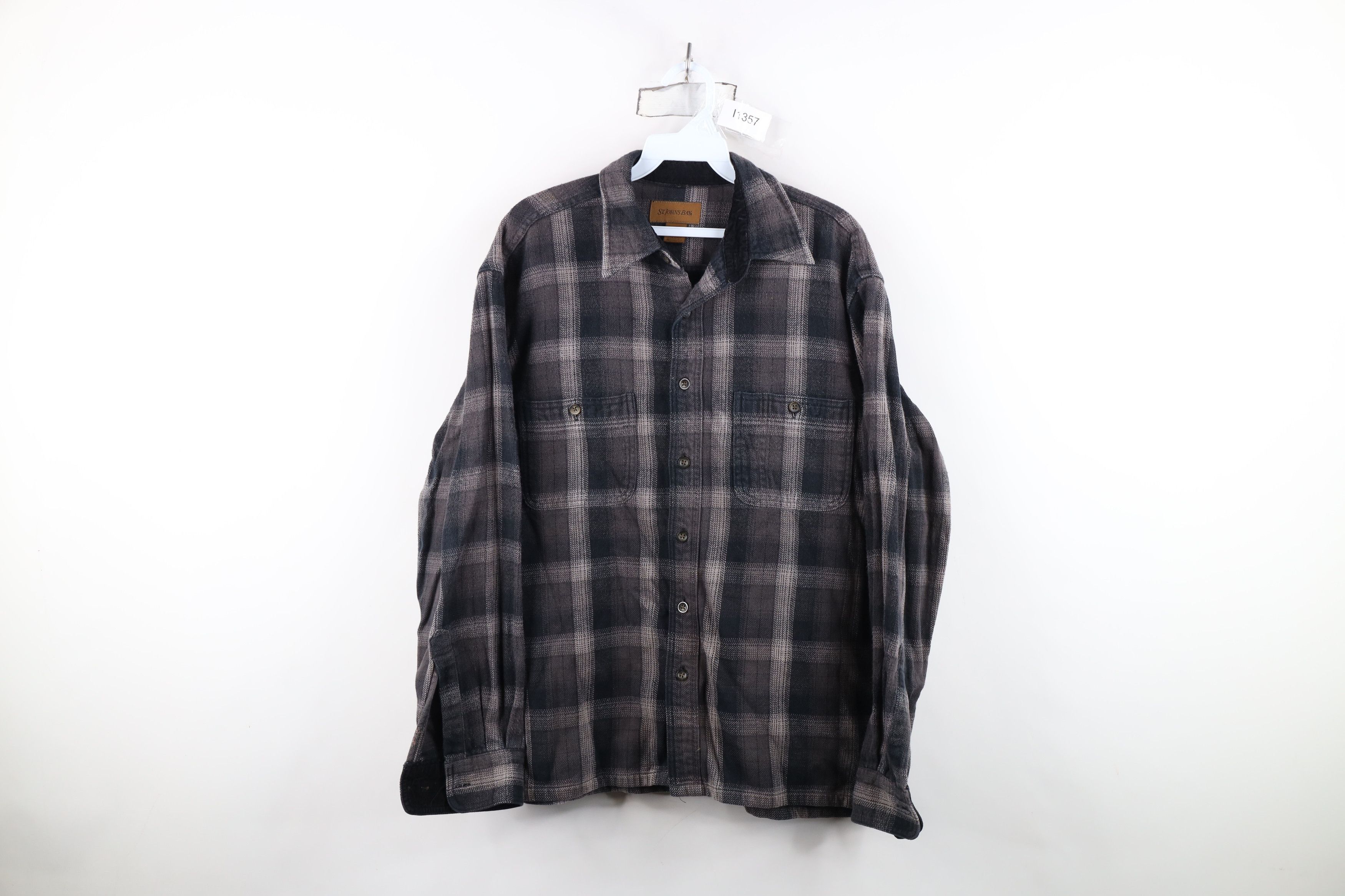 Vintage Vintage 90s Y2K Streetwear Heavy Flannel Button Shirt Plaid Size US M / EU 48-50 / 2 - 1 Thumbnail
