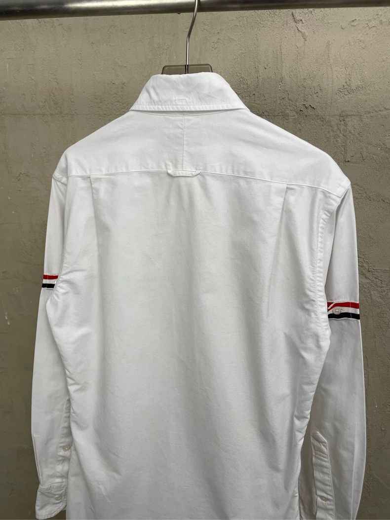 Thom Browne Thom browne White double-sleeved colored stripe shirt 2504- Size US XS / EU 42 / 0 - 4 Thumbnail