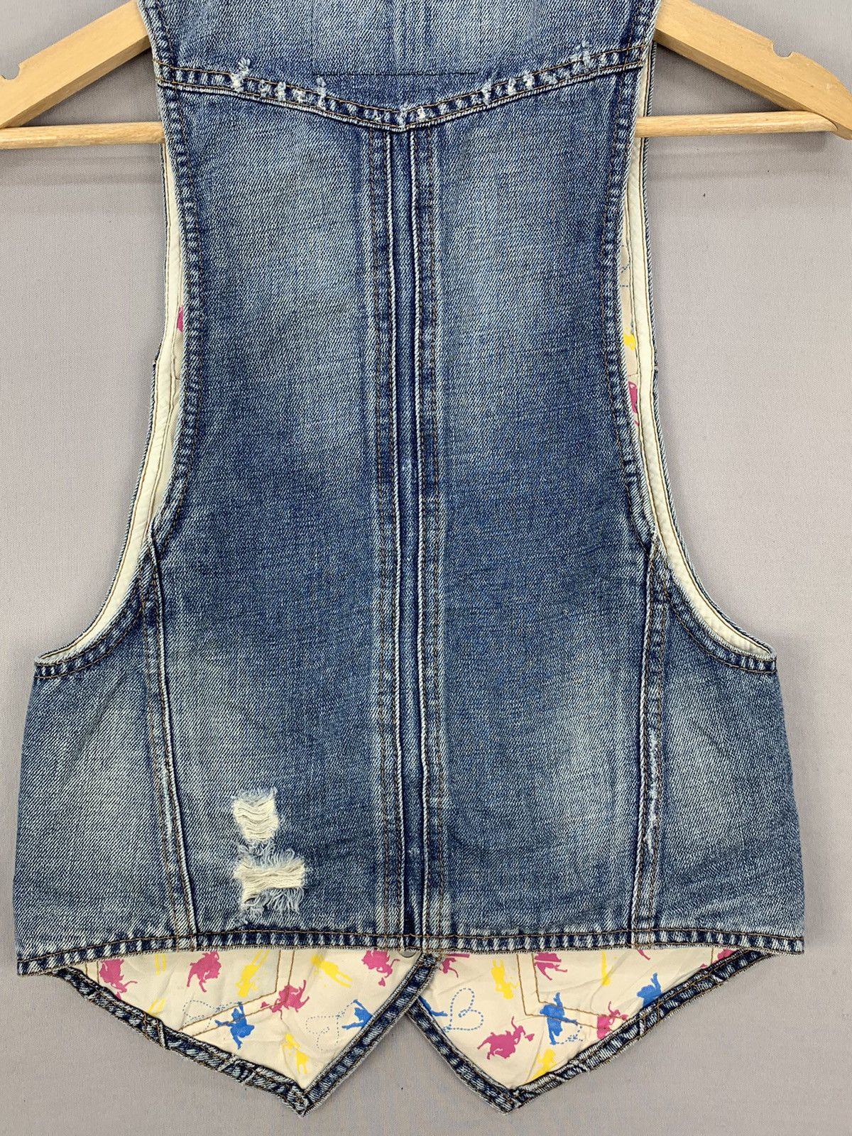 Fiorucci Fiorucci Denim Vest Jacket Size S / US 4 / IT 40 - 7 Thumbnail