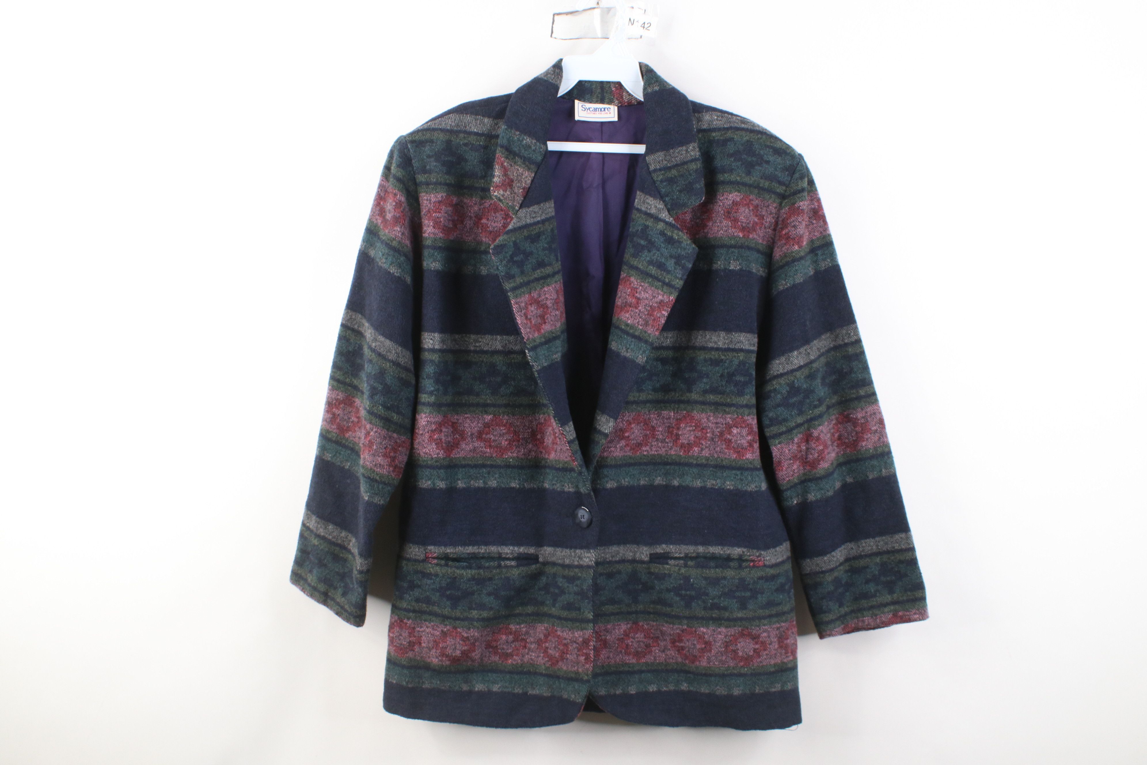 Vintage Vintage 90s Streetwear Southwestern Blazer Jacket USA Size M / US 6-8 / IT 42-44 - 1 Thumbnail
