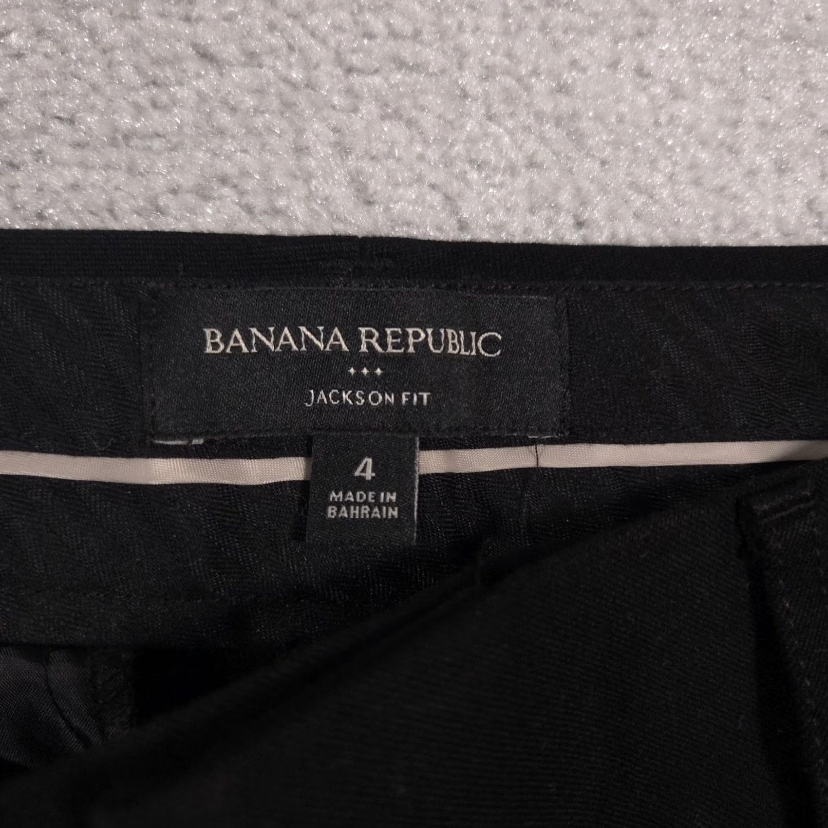 Banana Republic Banana Republic Pants Womens 4 Black Jackson Fit Stretch Slim Work Office Wear Shirt Category? Size 27" / US 4 / IT 40 - 4 Thumbnail