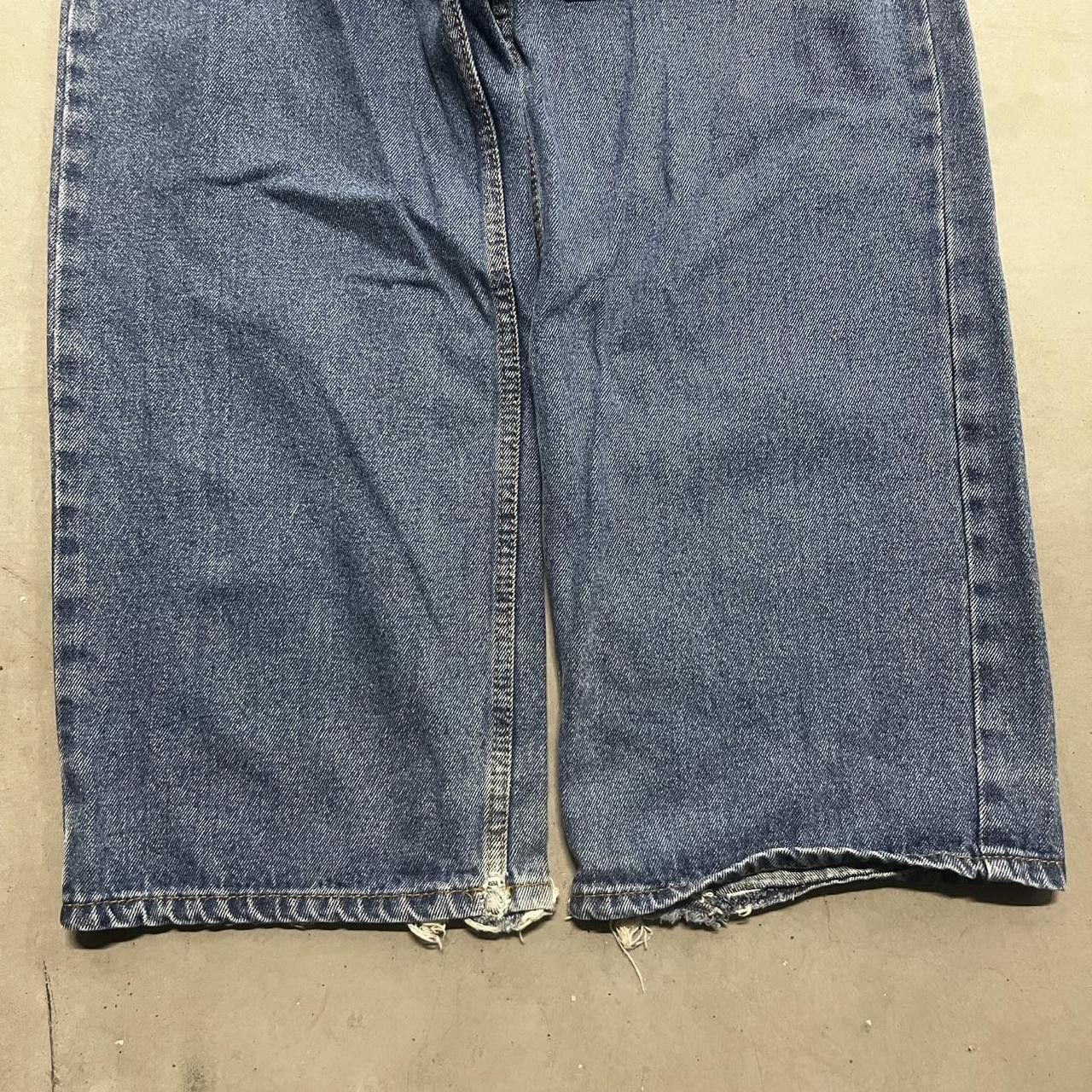 Japanese Brand × Vintage Vintage Y2K Super Baggy Wideleg Medium Wash Denim Jeans! Size US 38 / EU 54 - 5 Thumbnail
