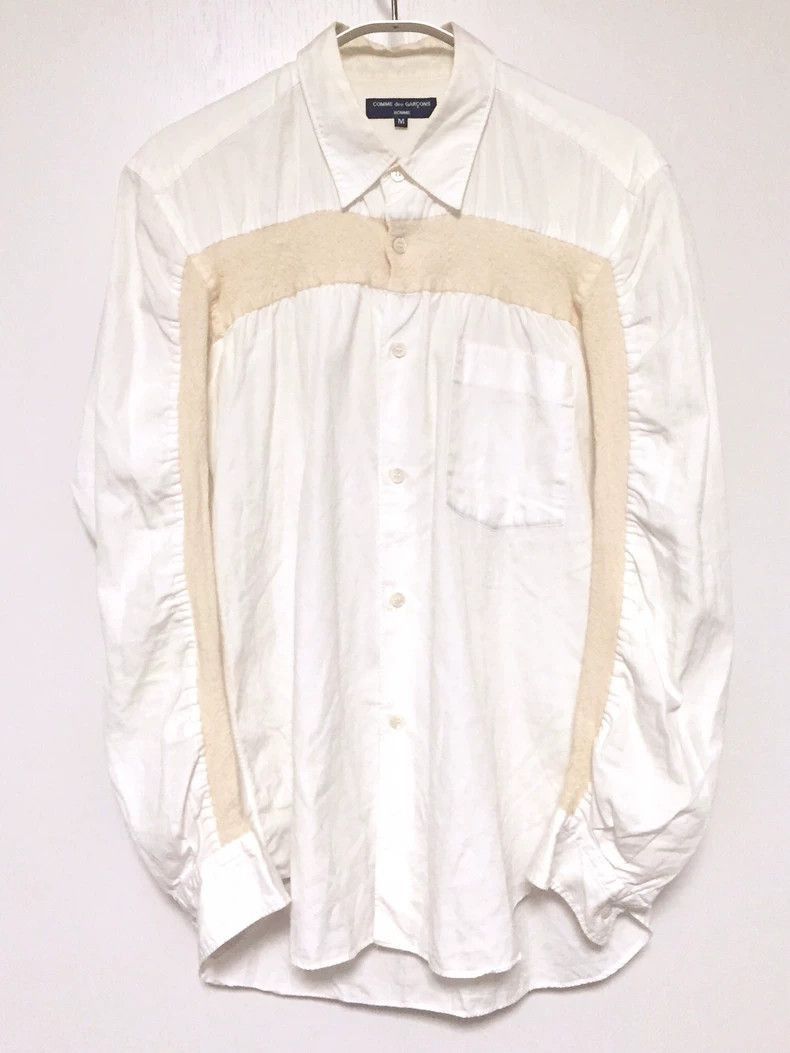 Comme des Garcons COMME des GARÇONS Wool Panel Shirt 2505-Nextarrow Size US M / EU 48-50 / 2 - 1 Thumbnail