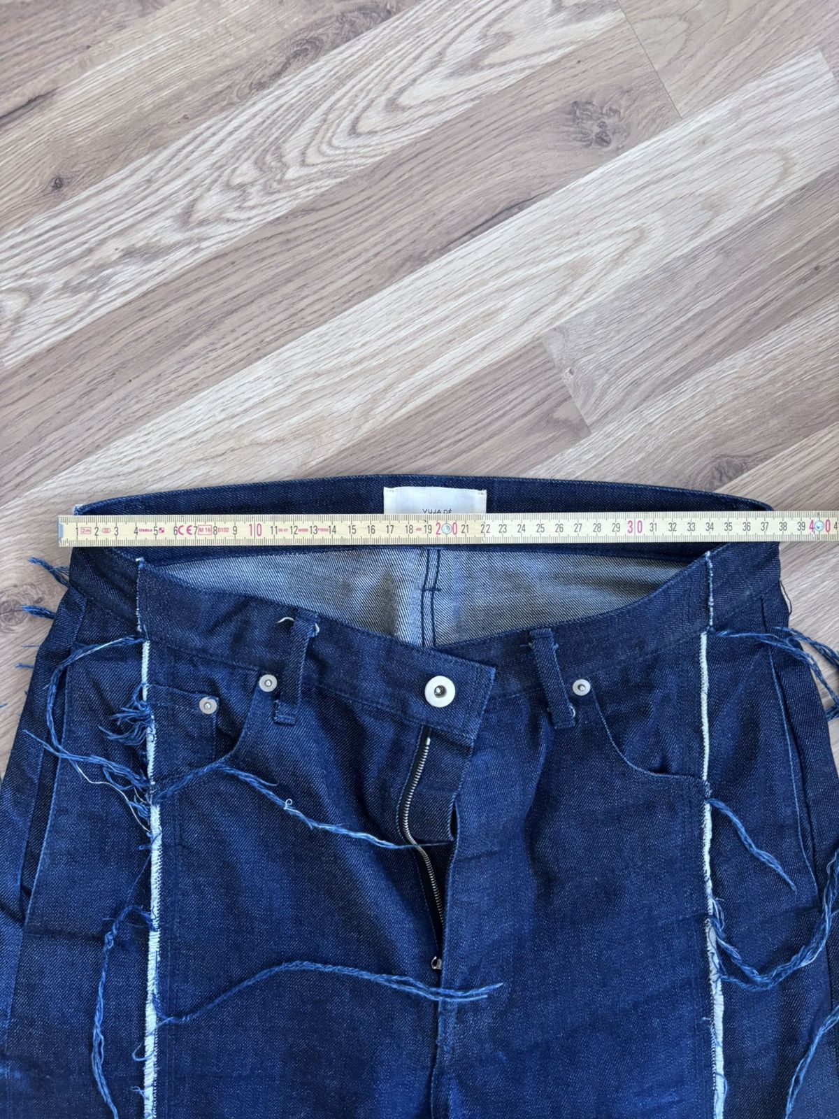 Vuja De Vuja Dé Amalia wide-leg raw denim Size US 30 / EU 46 - 4 Thumbnail