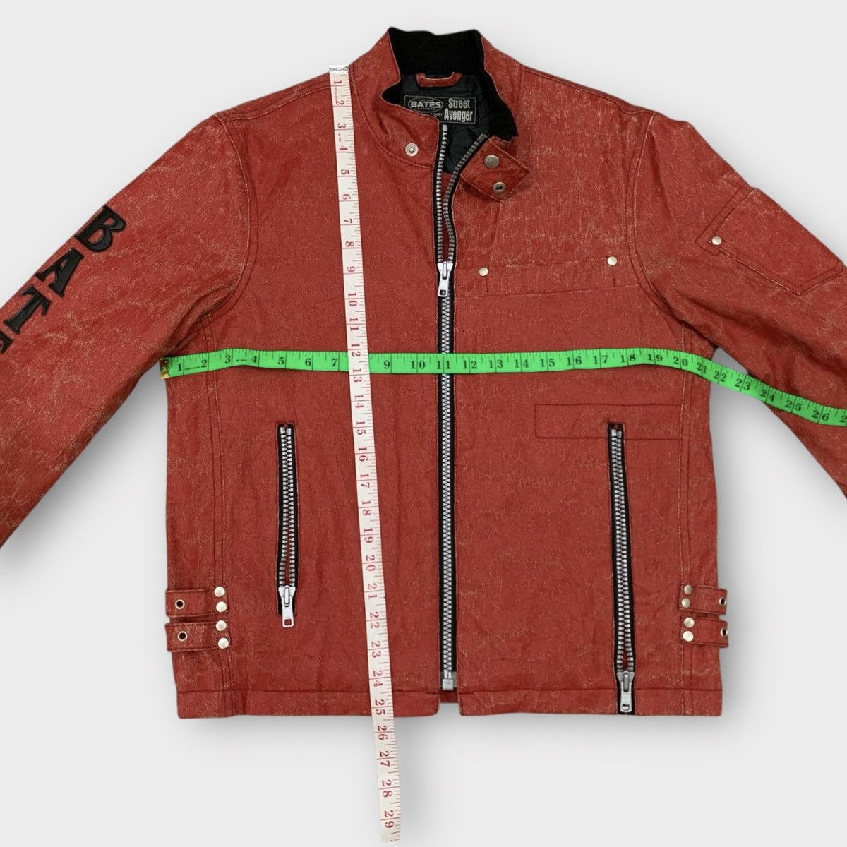Sports Specialties VINTAGE DISTRESSED BATES LEATHERS CUSTOM BIKER JACKET Size US M / EU 48-50 / 2 - 10 Thumbnail