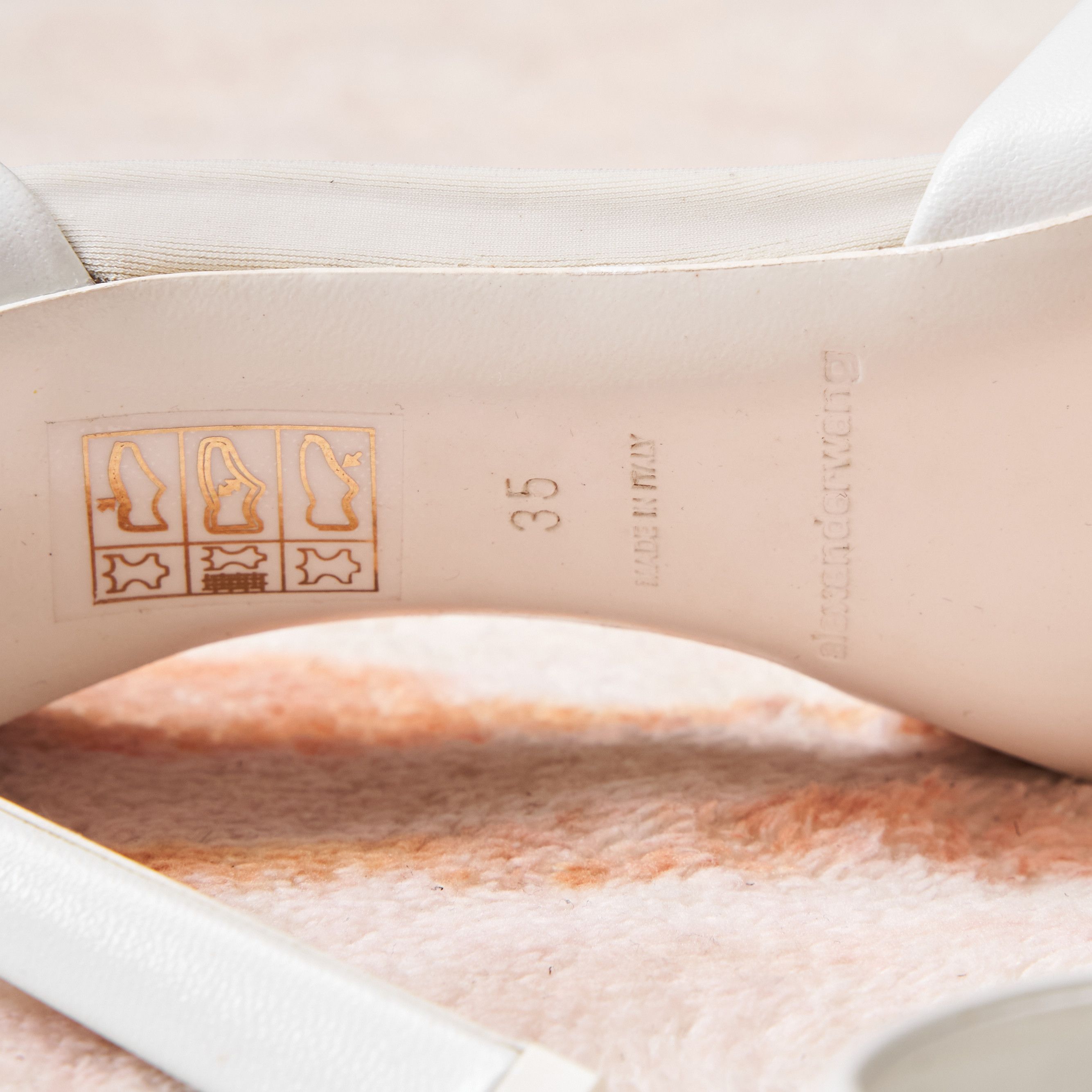 Alexander Wang ALEXANDER WANG Women's White Viola 105 Leather Pumps Size US 5 / IT 35 - 5 Thumbnail
