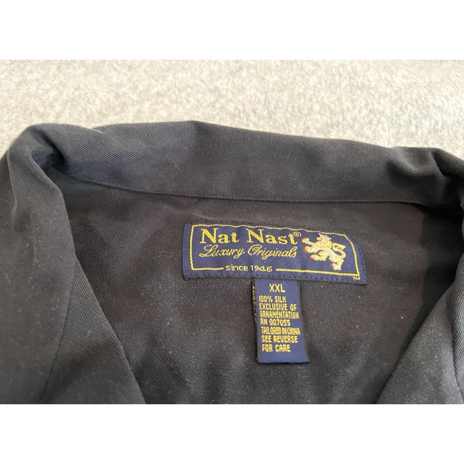 Nat Nast Nat Nast Limited Edition Embroidered Silk Shirt Bossa Nova Mens 2XL Black Short Sleeve Button-Up 60s Music Size US XXL / EU 58 / 5 - 2 Thumbnail