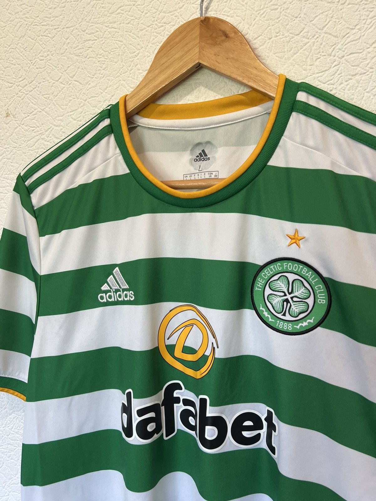 Adidas Celtic Adidas 2020/2021 Home Kit Soccer Jersey Football Size US L / EU 52-54 / 3 - 2 Thumbnail