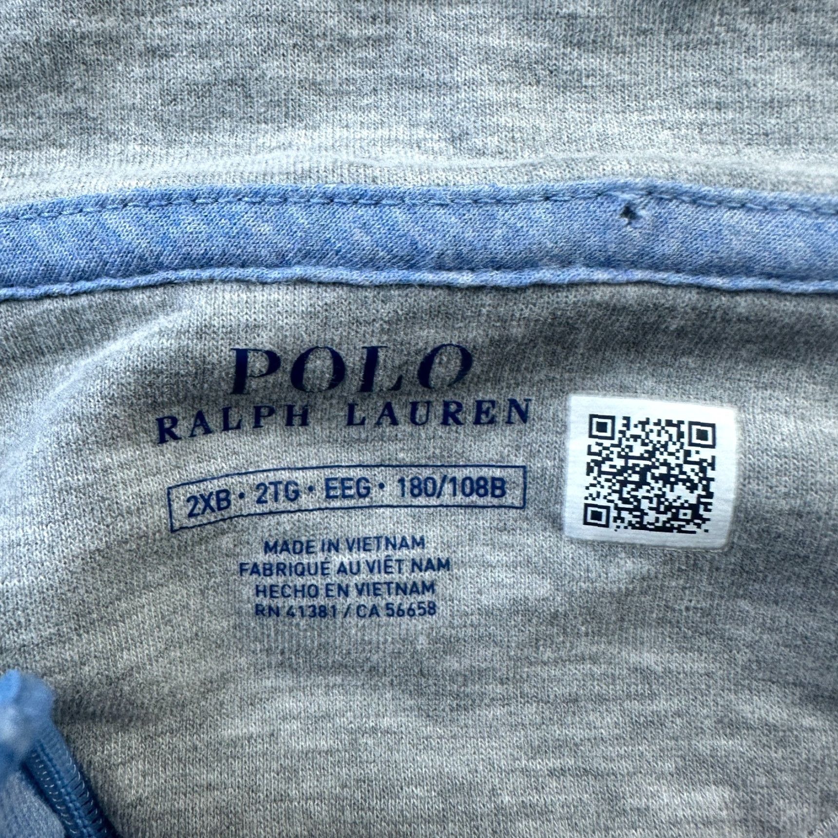 Polo Ralph Lauren Polo Ralph Lauren Sweater Mens 2XB 2XL Big Blue Knit Quarter Zip Pony Soft Size US XXL / EU 58 / 5 - 6 Thumbnail