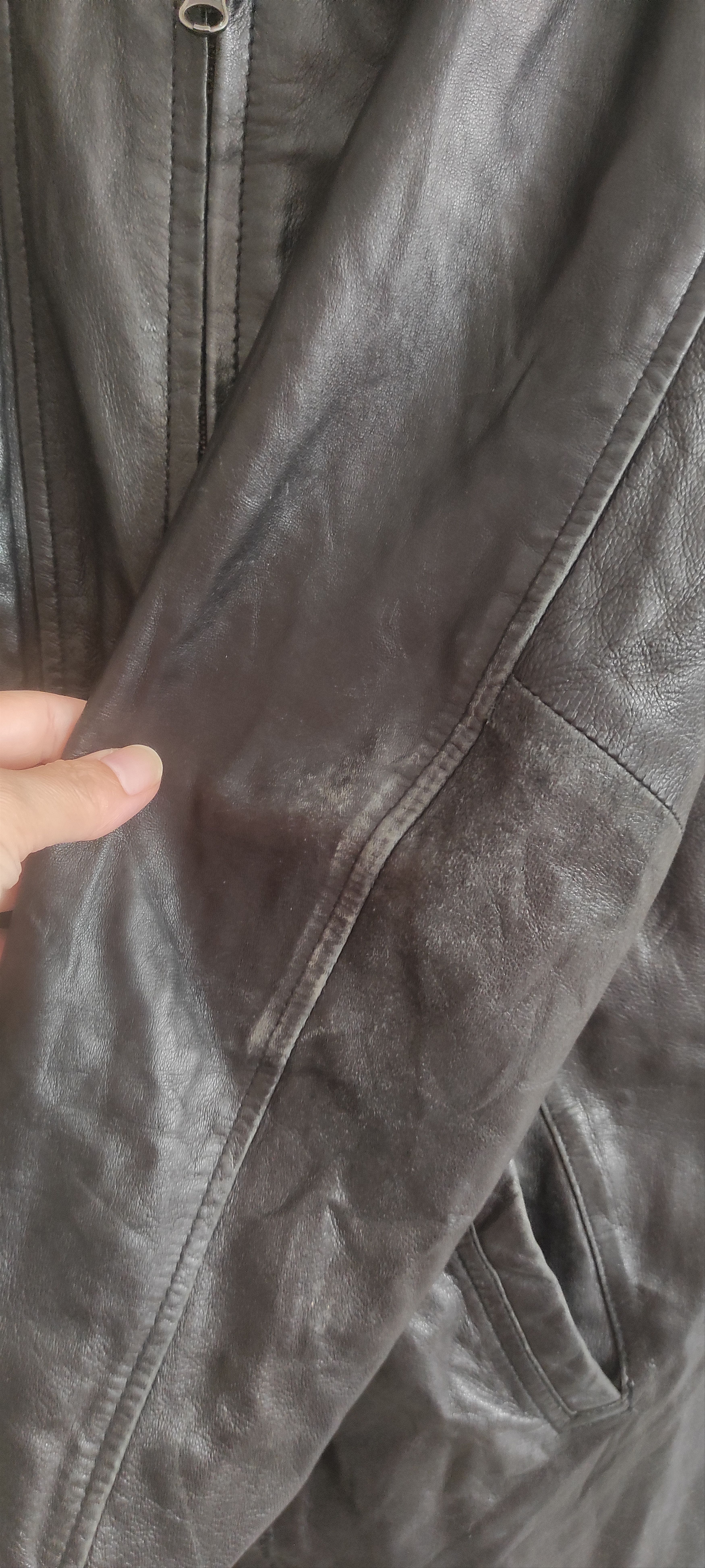 Genuine Leather Giorgio Paris Lamp Skin Soft Leather Moto Jacket Size L Size US L / EU 52-54 / 3 - 8 Thumbnail