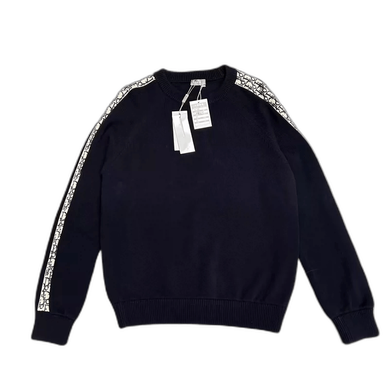 Dior DIOR Black and White Knitted Sweater XL-2505 Size US XL / EU 56 / 4 - 1 Thumbnail