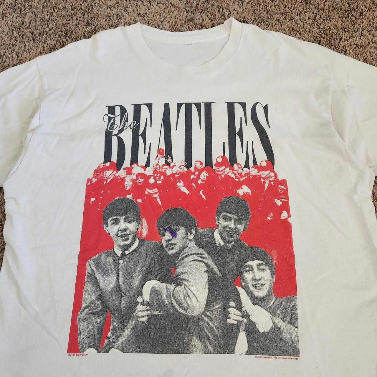Band Tees The Beatles 90s T-Shirt Vintage Band Tee Apple Co. Size US XL / EU 56 / 4 - 2 Thumbnail