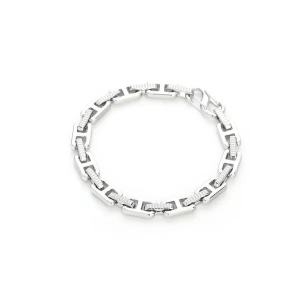 Jewelry Silver Link Chain Bracelet, Chunky Chain Bracelet Size ONE SIZE - 5 Thumbnail