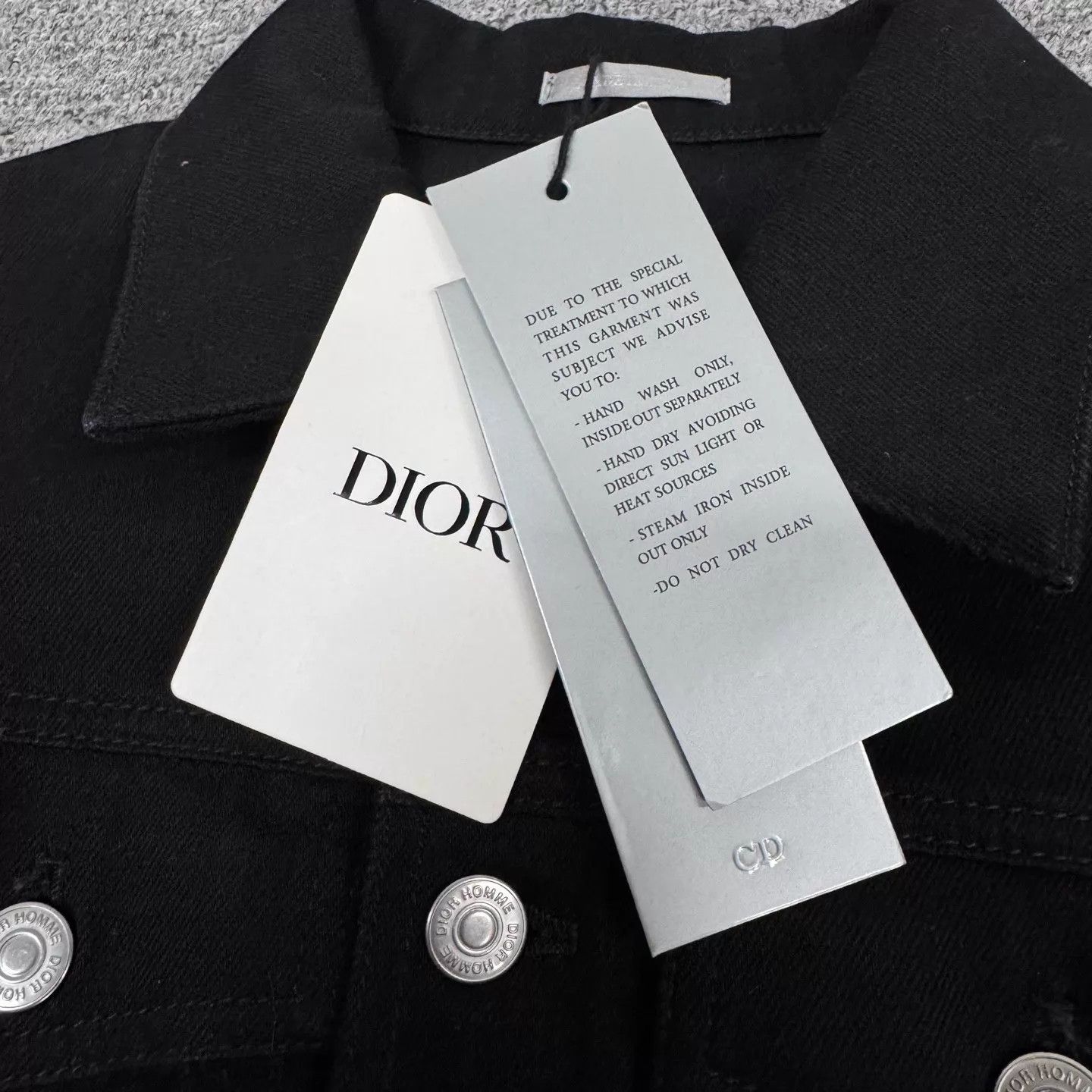 Dior Dior Rose Embroidered Badge Denim Jacket Black Size US XS / EU 42 / 0 - 4 Thumbnail