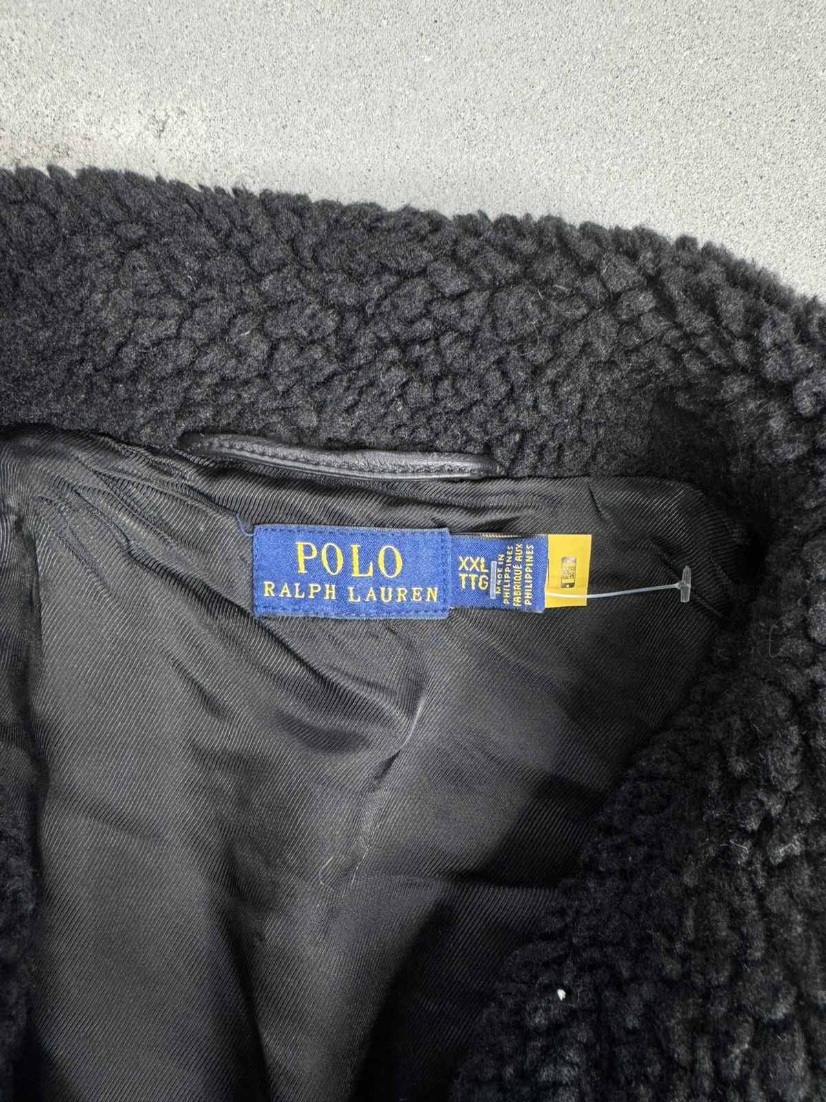 Polo Ralph Lauren Black shearling bomber Size XL / US 12-14 / IT 48-50 - 4 Thumbnail