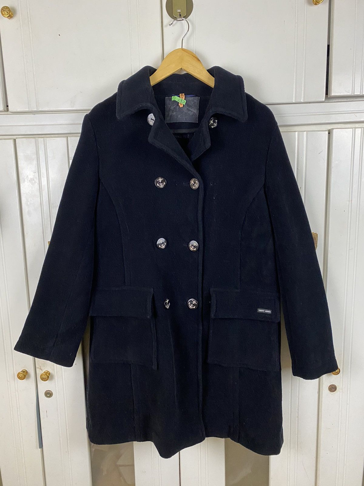 Gloverall × Saint James × Vintage ✅️Vintage Saint James Coat Jacket Laine Wool Size US S / EU 44-46 / 1 - 1 Thumbnail