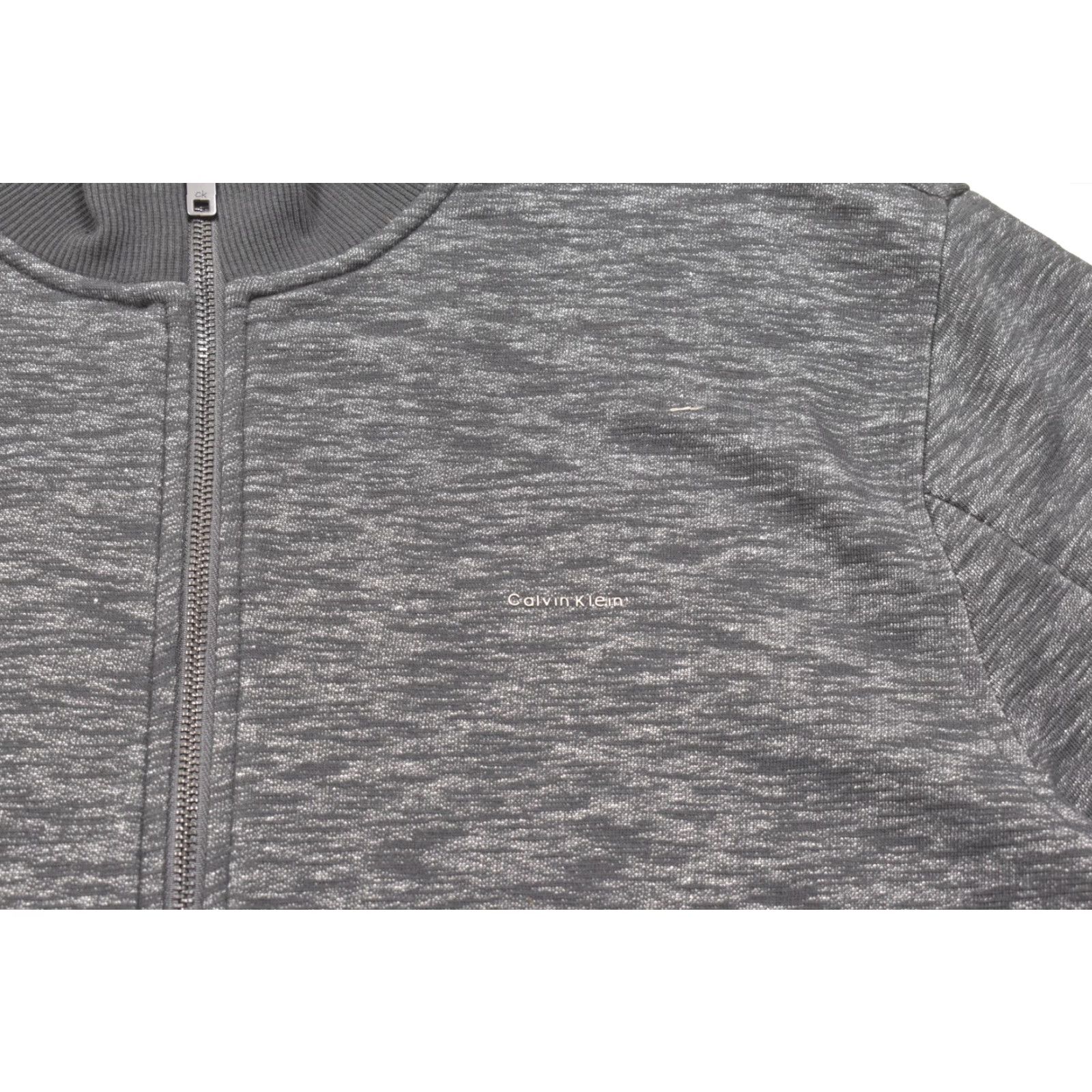 Calvin Klein Calvin Klein Jacket XL Men Full Zip Space Dye Bomber Black Gray Size US XL / EU 56 / 4 - 6 Thumbnail