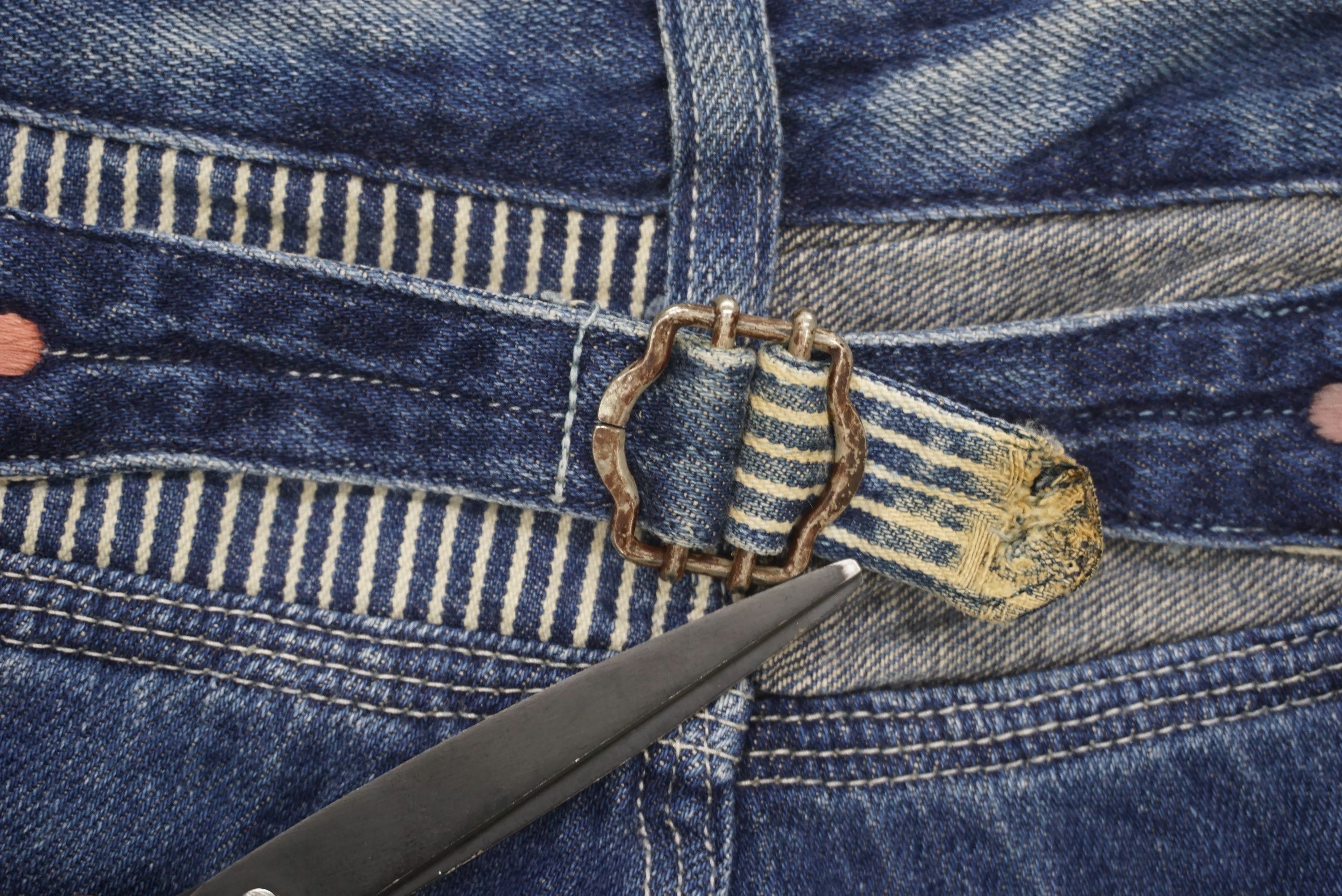 Japanese Brand Betty Smith Jeans fits W30xL30 Linen Blend Carpenter Denim Size 27" / US 4 / IT 40 - 10 Thumbnail