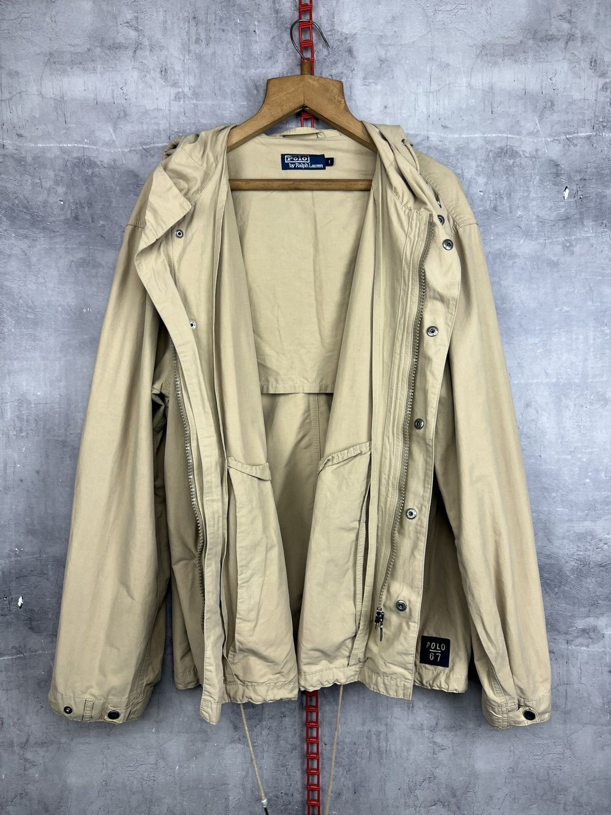 Polo Ralph Lauren Vintage Ralph Lauren Jacket Field Military Hooded Jacket Size US L / EU 52-54 / 3 - 2 Thumbnail