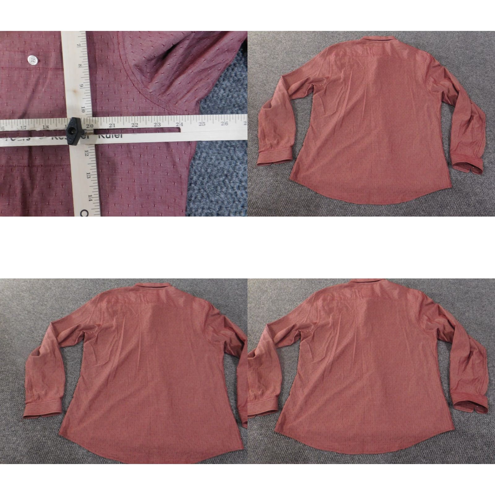 Armani Exchange Armani Exchange Shirt Men 2XL Slim Red Geometric Button-Up Casual Designer Mens Size US XXL / EU 58 / 5 - 8 Thumbnail