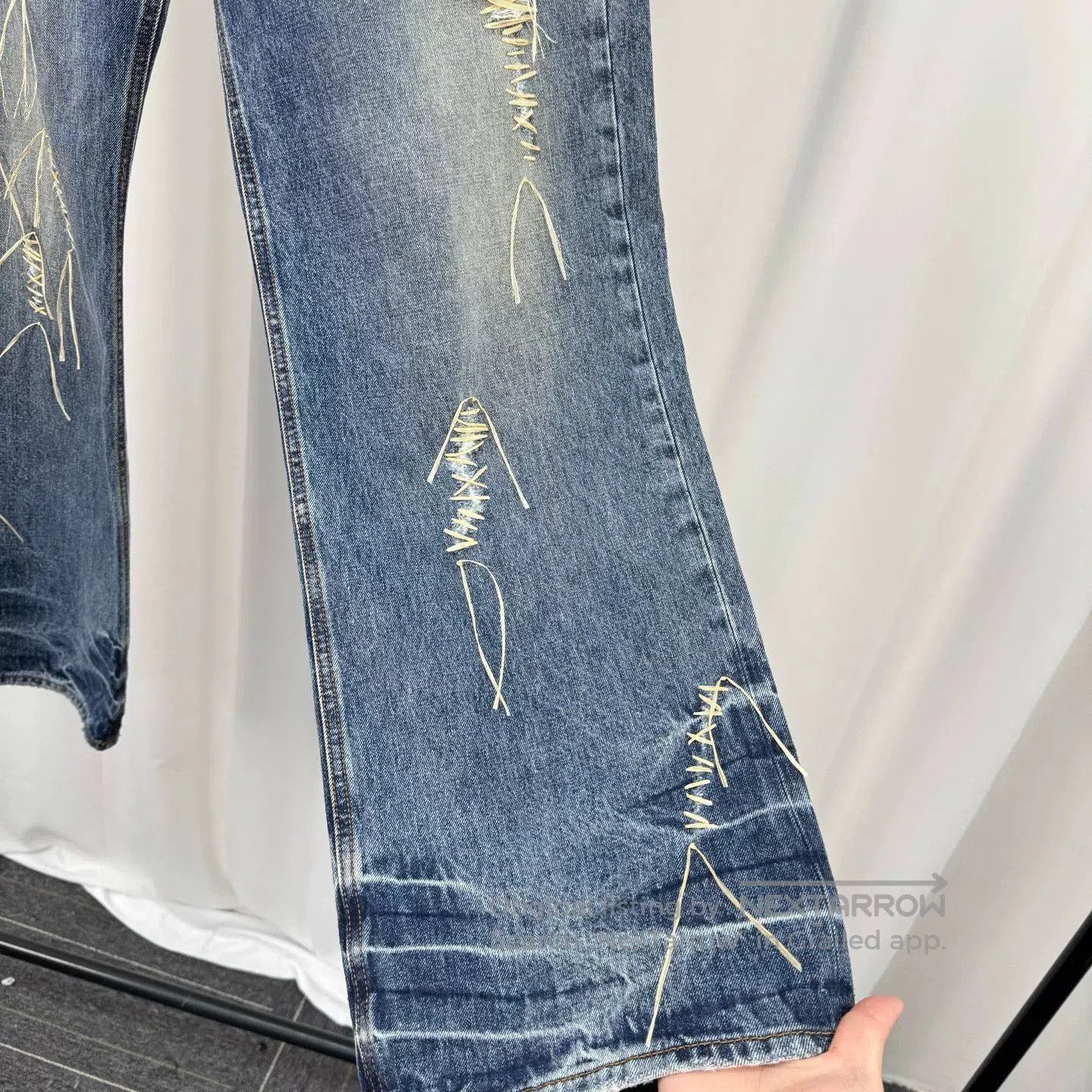 Jacquemus Jacquemus 23SS Distressed Washed Jeans. Size US 34 / EU 50 - 4 Thumbnail