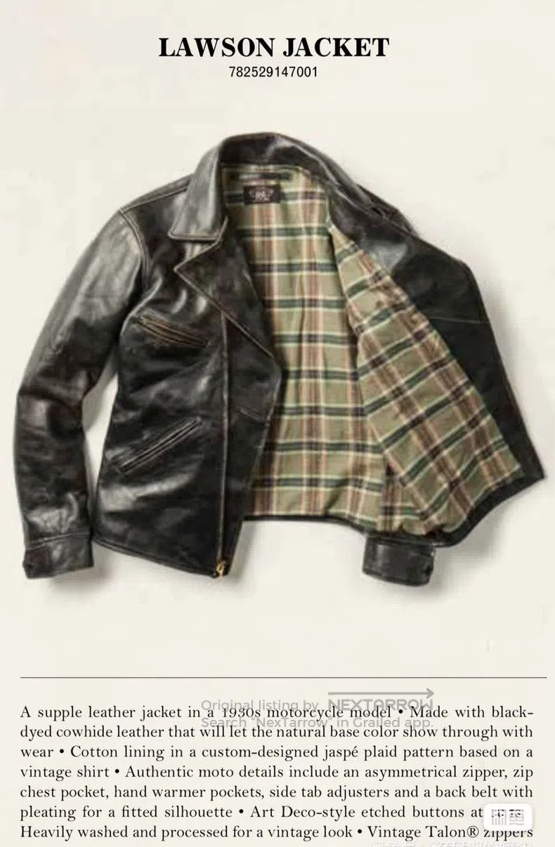 RRL Ralph Lauren RRL Ralph Lauren Old and out of print 1930s motorcycle mod Size US L / EU 52-54 / 3 - 4 Thumbnail