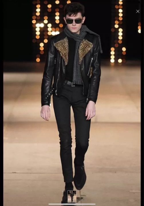 Saint Laurent Paris Saint Laurent Paris Tiger pattern patchwork jacket Size US M / EU 48-50 / 2 - 1 Thumbnail