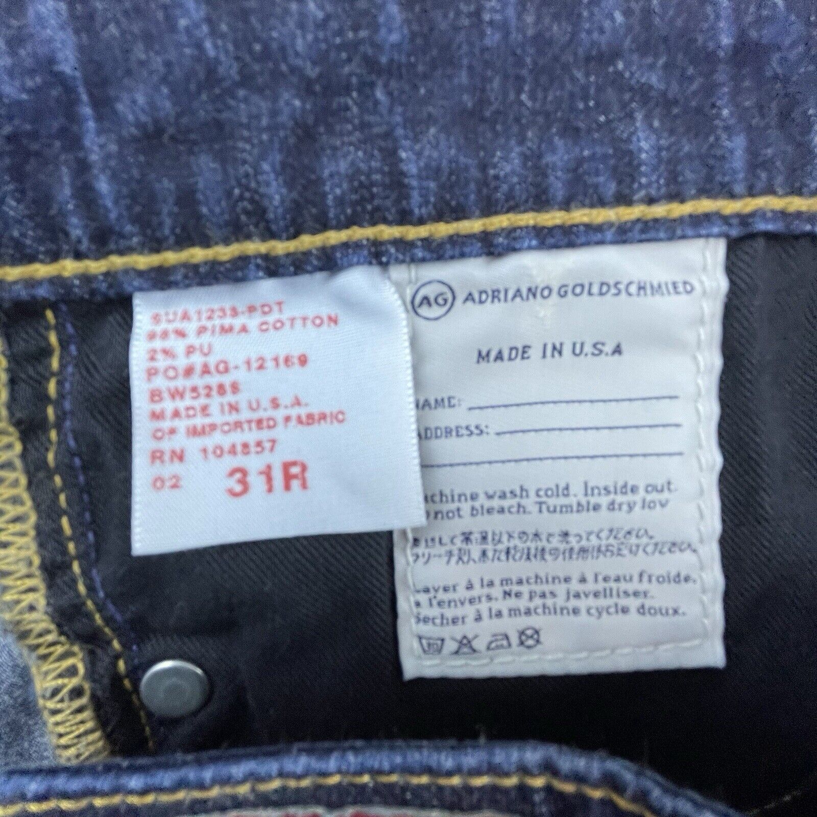 AG Adriano Goldschmied Adriano Goldschmied Jeans Womens 31 The Malibu Crop Bermuda Size 31" - 10 Thumbnail
