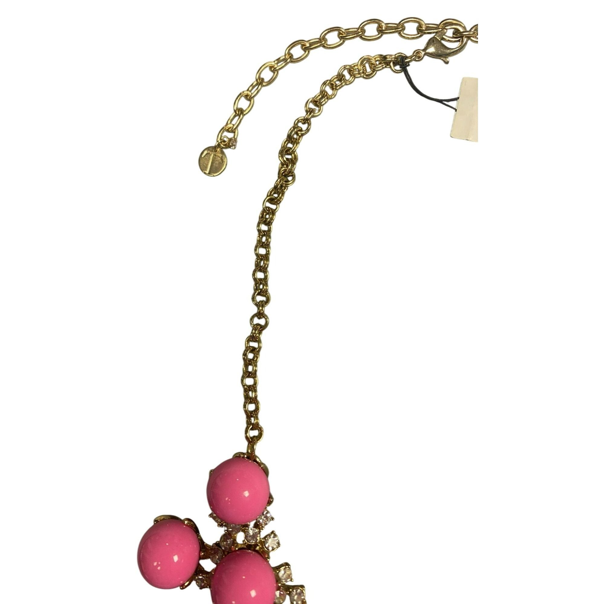 Talbots Talbots Chunky Pink Bubble Beaded Statement Necklace With Rh Size ONE SIZE - 5 Thumbnail