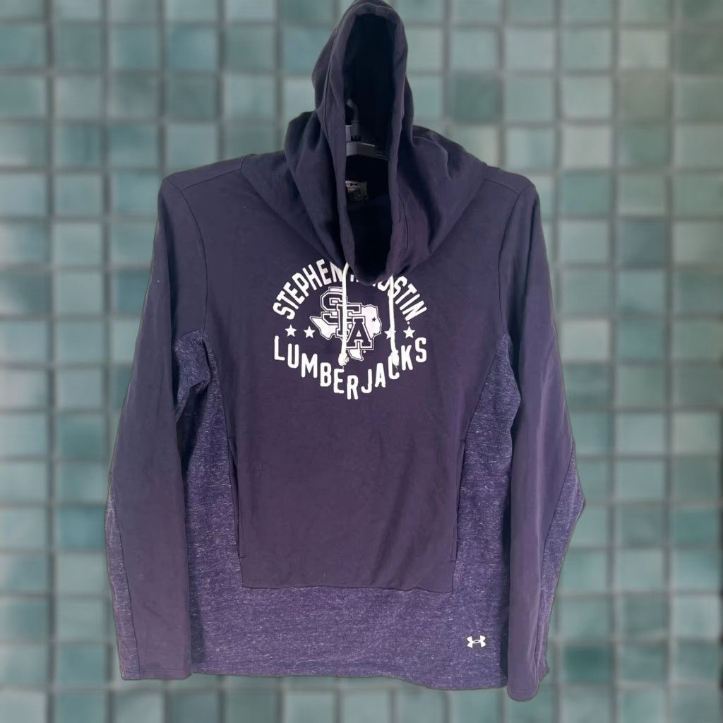 Under Armour Under Armour Cold Gear S. Austin Lumberjacks Hooded Snooker Sweatshirt L Purple Mens Regular Sweatshirt Size US L / EU 52-54 / 3 - 1 Thumbnail