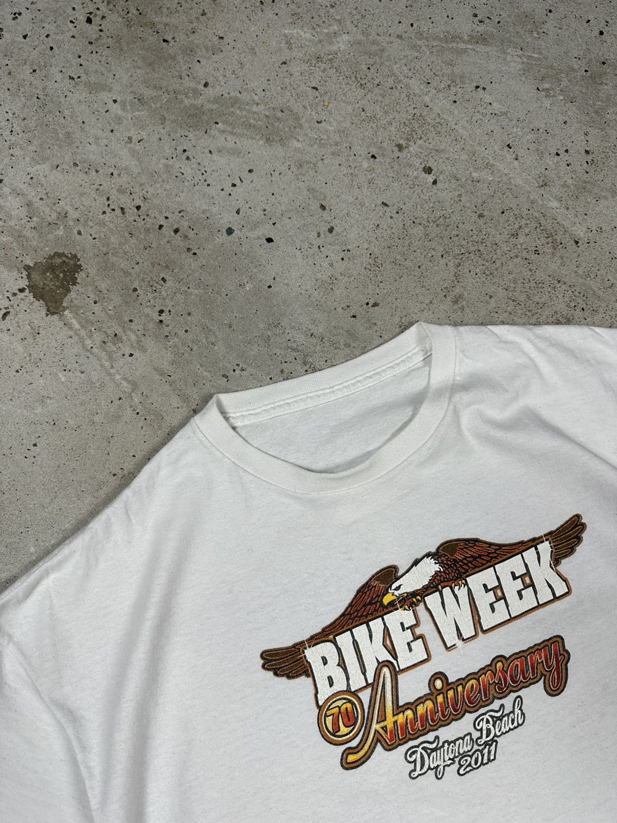 Harley Davidson Vintage Bike Week Daytona Beach Harley Moto Print T Shirt Size US XL / EU 56 / 4 - 9 Thumbnail