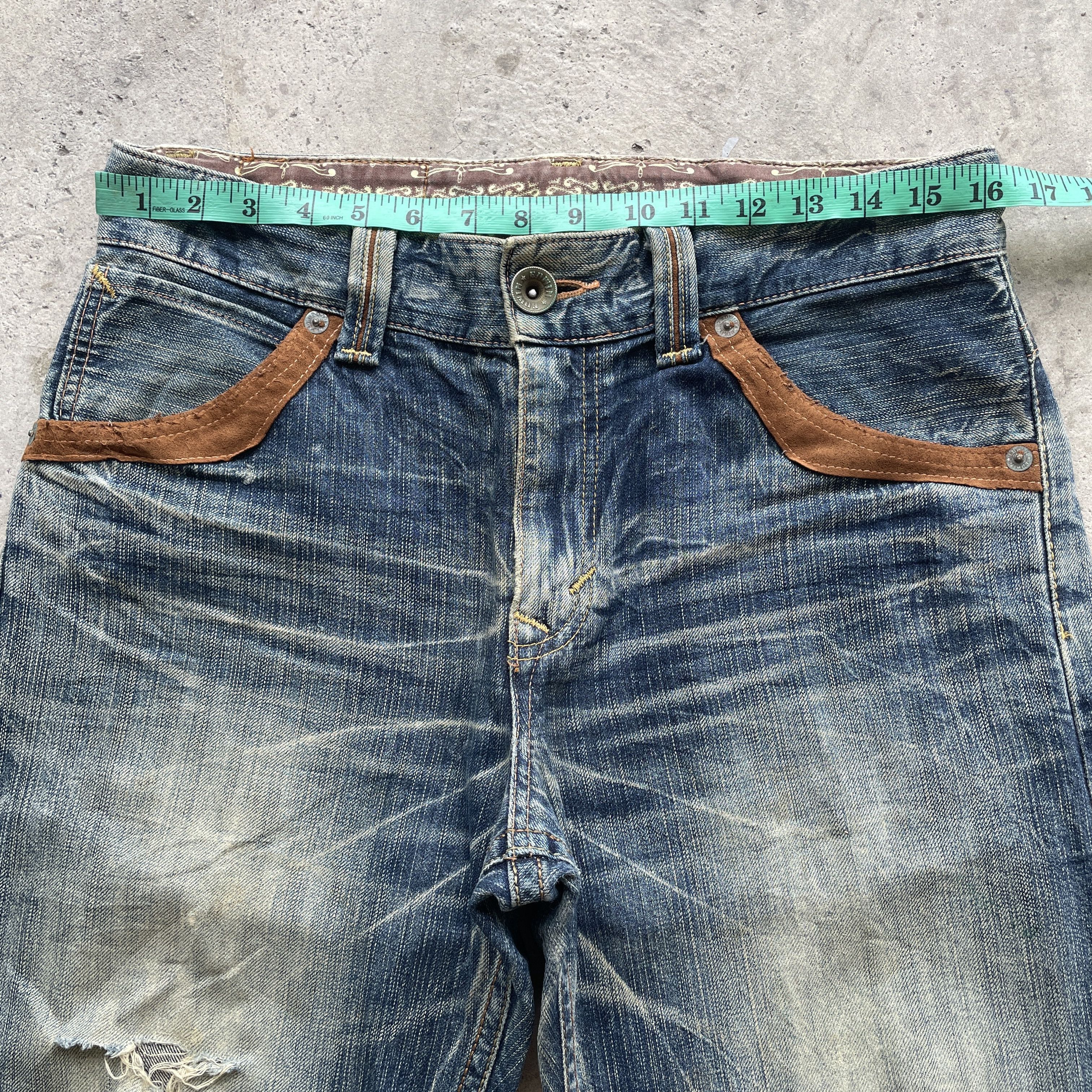 Edwin W32 Vintage Edwin Distressed Jeans Faded Rusty Denim Pants Size US 32 / EU 48 - 6 Thumbnail