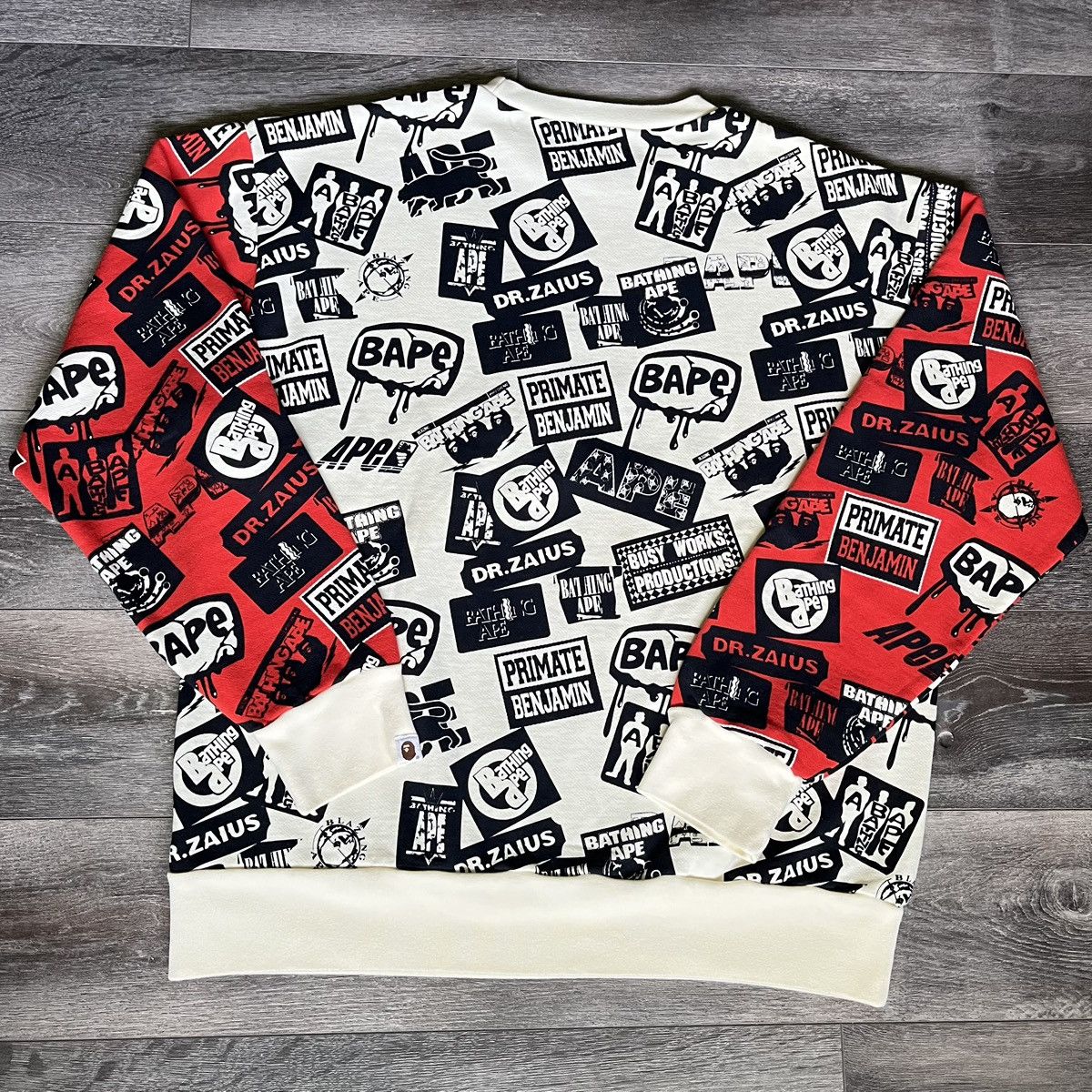 Bape Rare OG A Bathing Ape Bape Dr Zaius All Over Print Crewneck Size US XL / EU 56 / 4 - 2 Thumbnail
