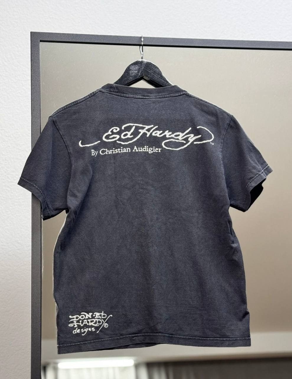 Ed Hardy × Vintage Ed Hardy Women`s Tee Logo Skull Rare Vintage Size S / US 4 / IT 40 - 7 Thumbnail